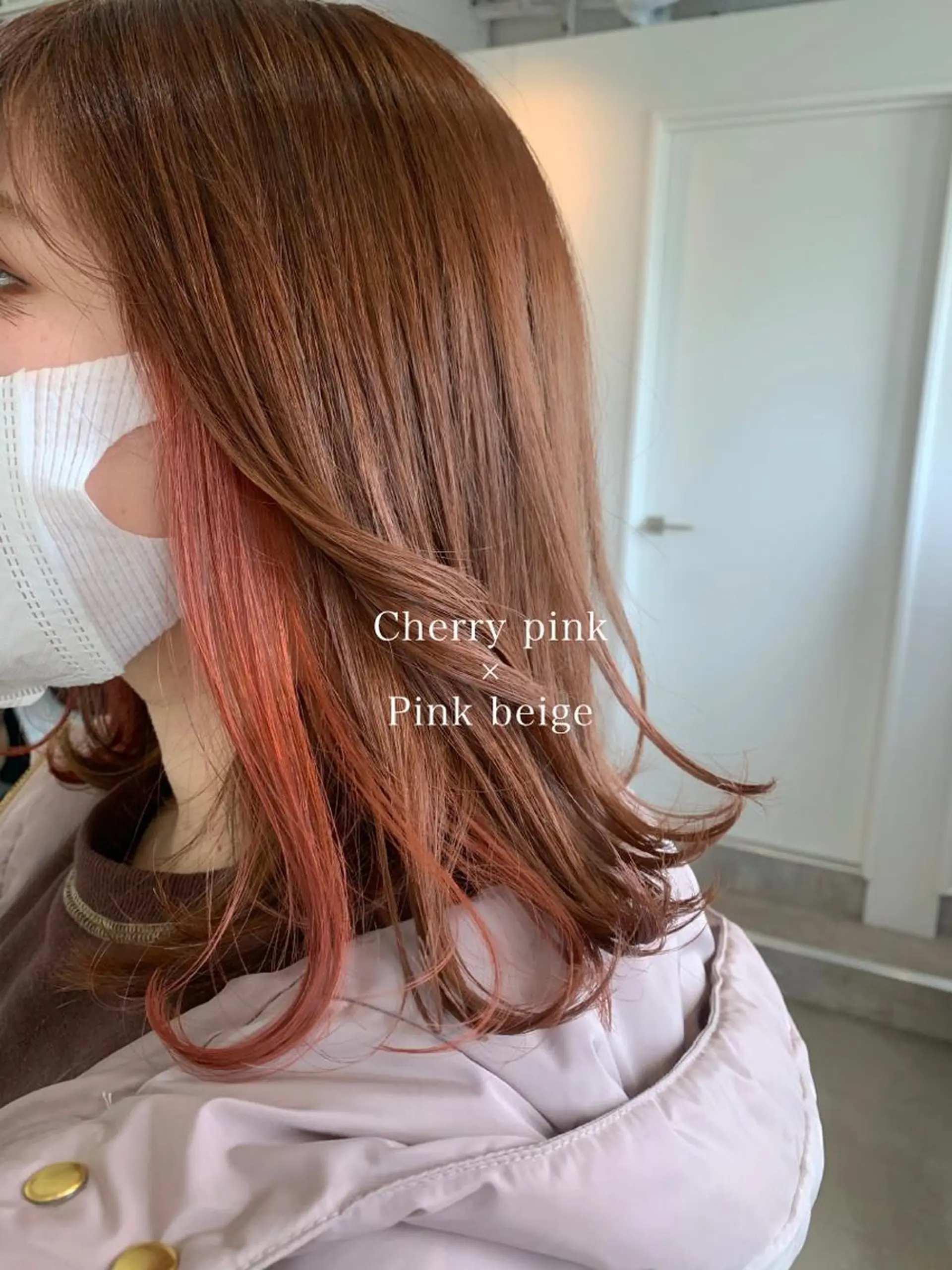 カラー インナーカラー ピンクカラー カット ヘアカラー 山本 晶大のヘアスタイル