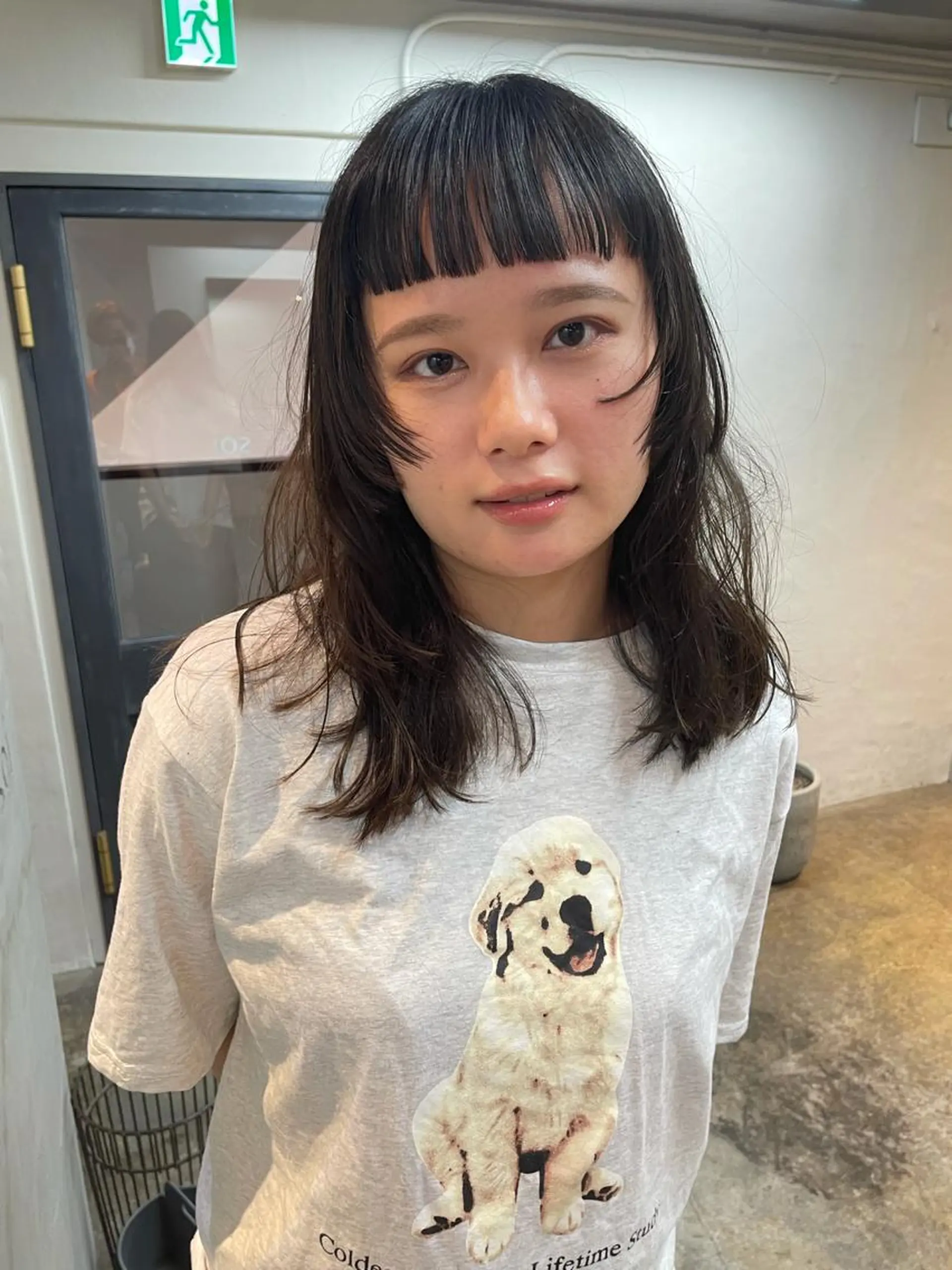 ミディアム カット ヘアカラー トリートメント 斎藤祐樹 /レイヤー/パーマのヘアスタイル