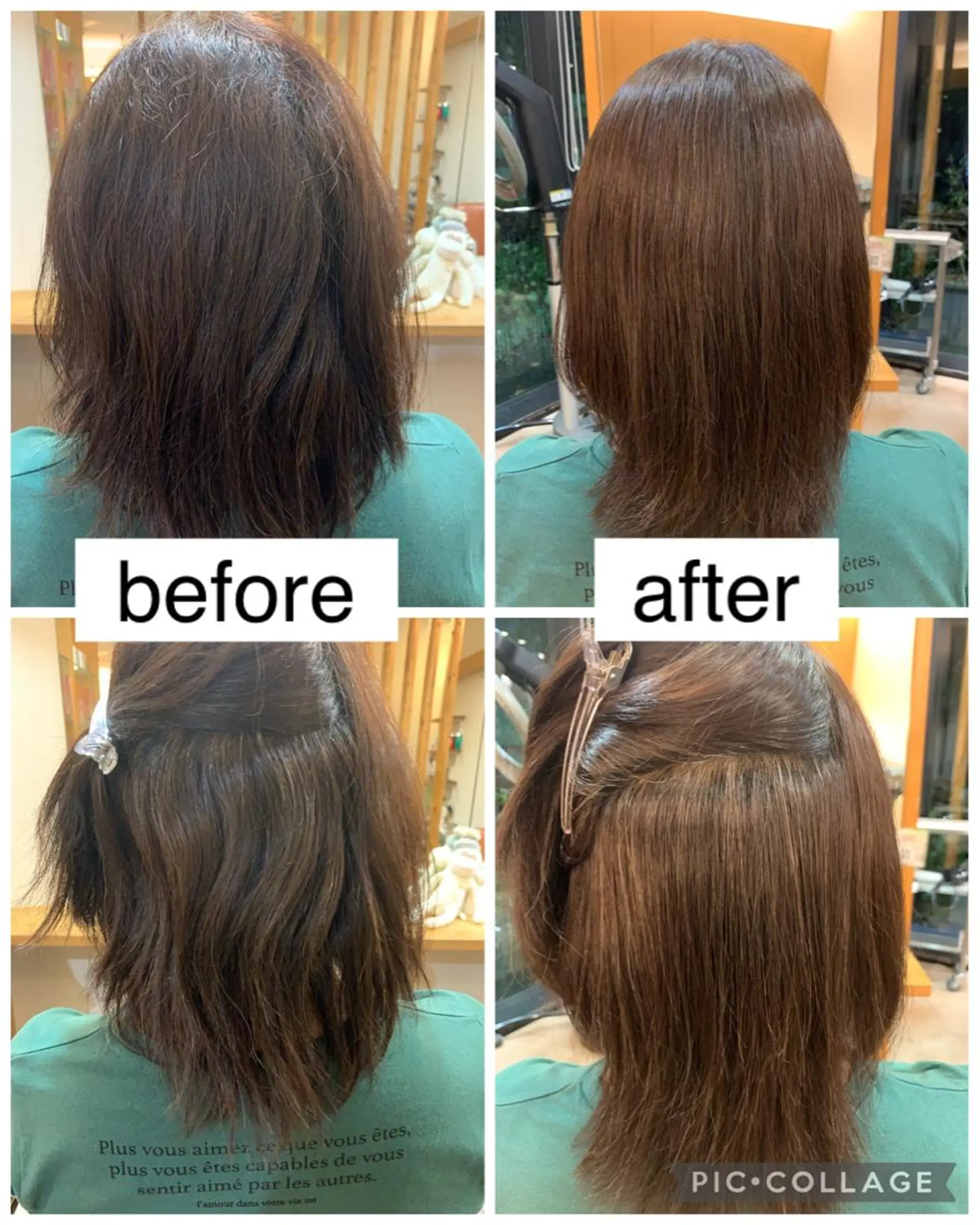 ミディアム 縮毛矯正 三澤 朋希のヘアスタイル