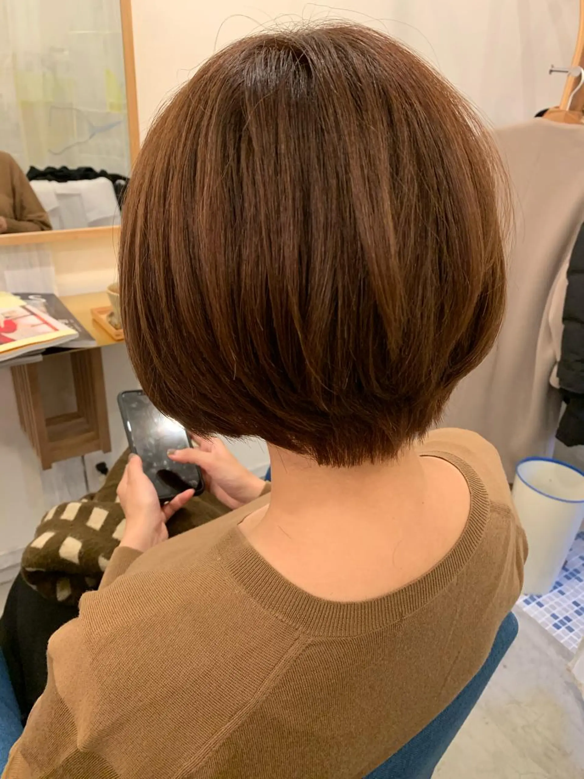 ショート カラー 【髪質改善】【美髪】 【ツヤ髪】ほしのちりのヘアスタイル