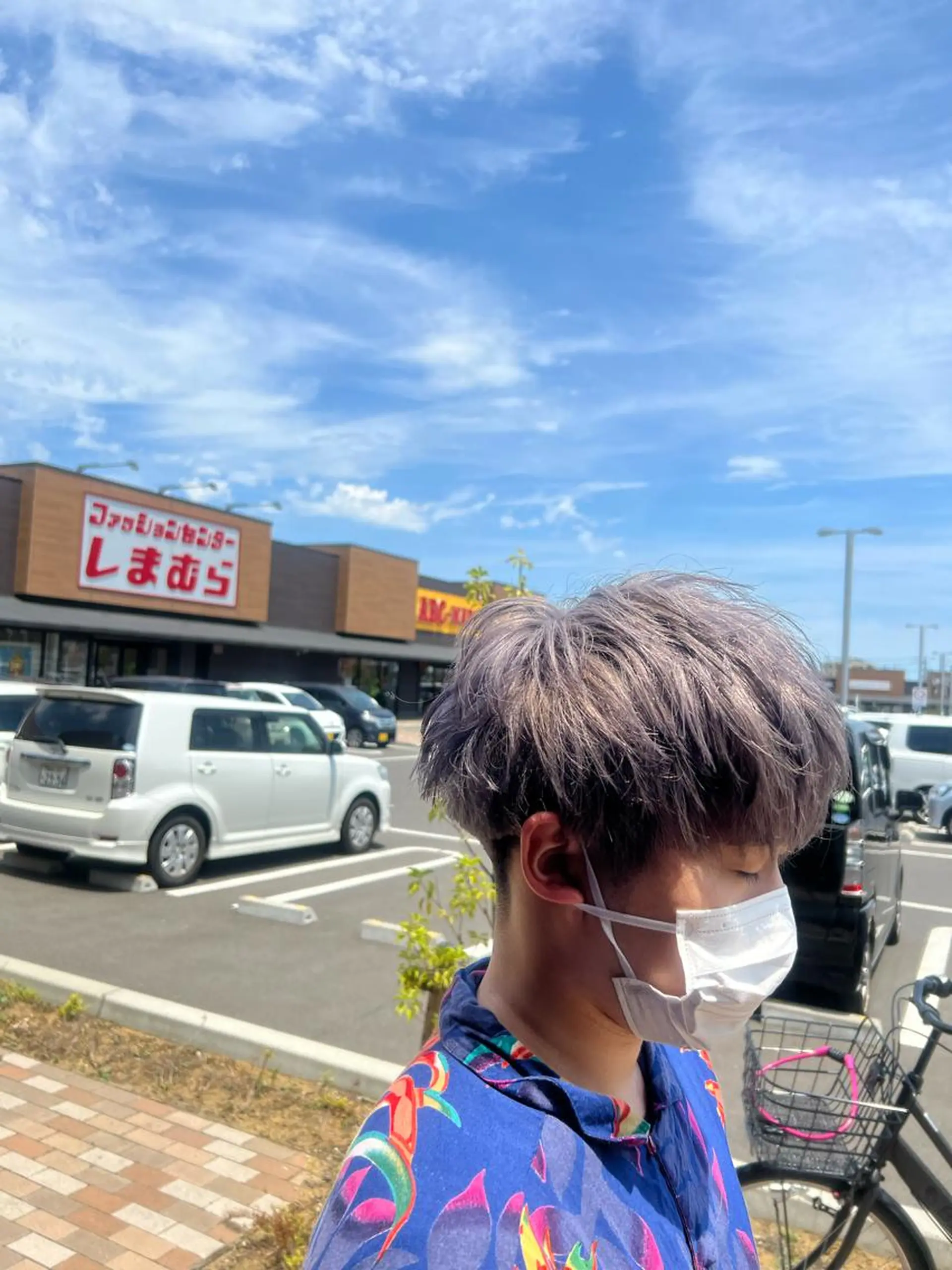 ショート カラー メンズ 太白区/白髪ぼかし ハイライト/千葉達人のヘアスタイル