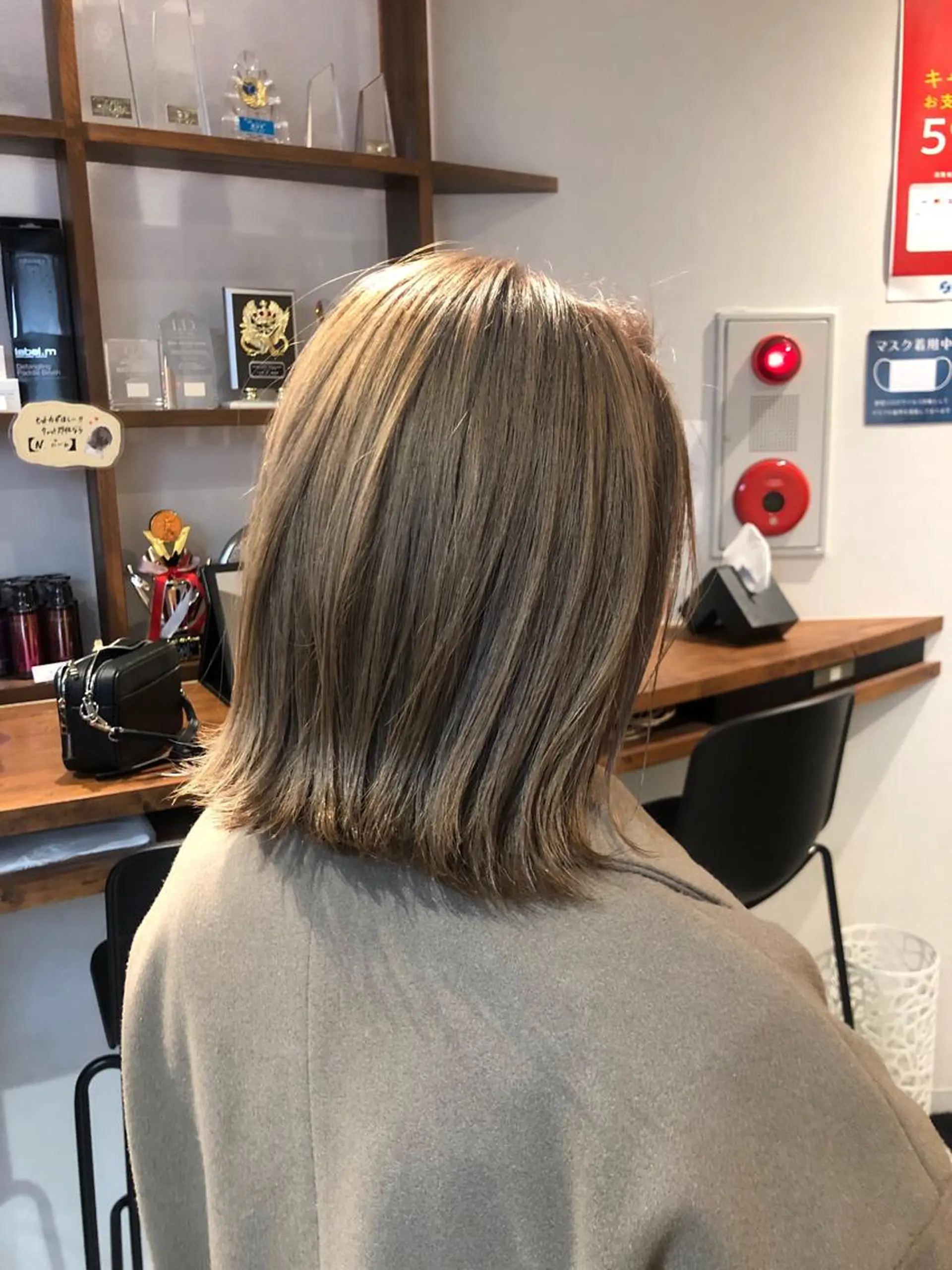 ミディアム カラー レイヤー,ボブ / 彩未のヘアスタイル