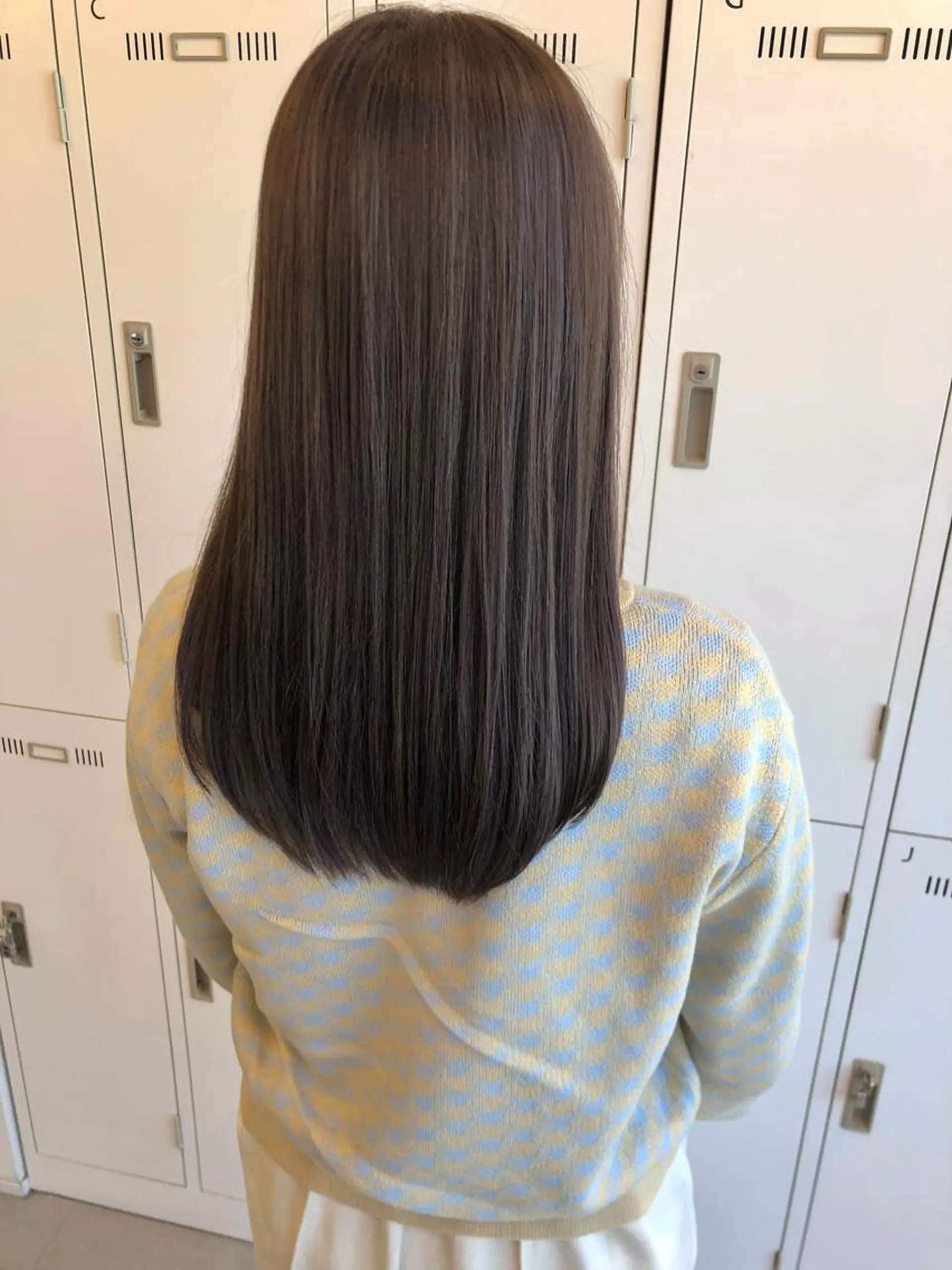 ロング カラー グレージュ ラベンダーカラー ラベンダーグレージュ ラベンダーグレー Saori / さおりのヘアスタイル