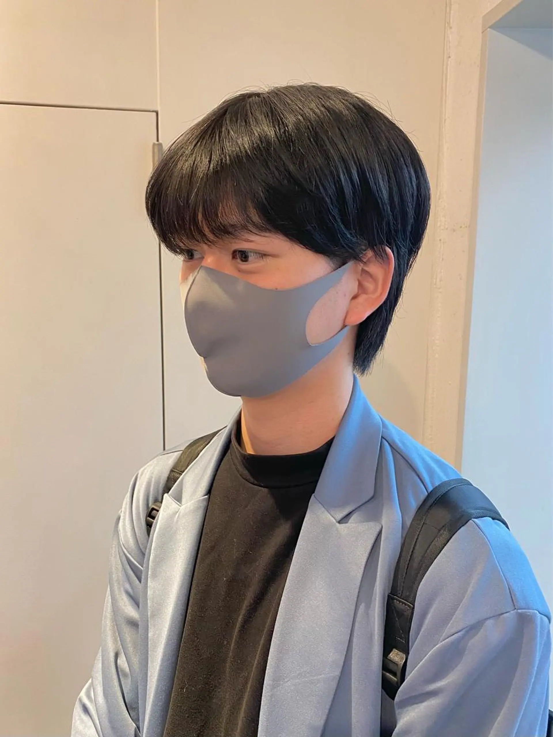 ショート メンズ シースルーバング カット トリートメント JINKIメンズ特化 メンズカットパーマのヘアスタイル