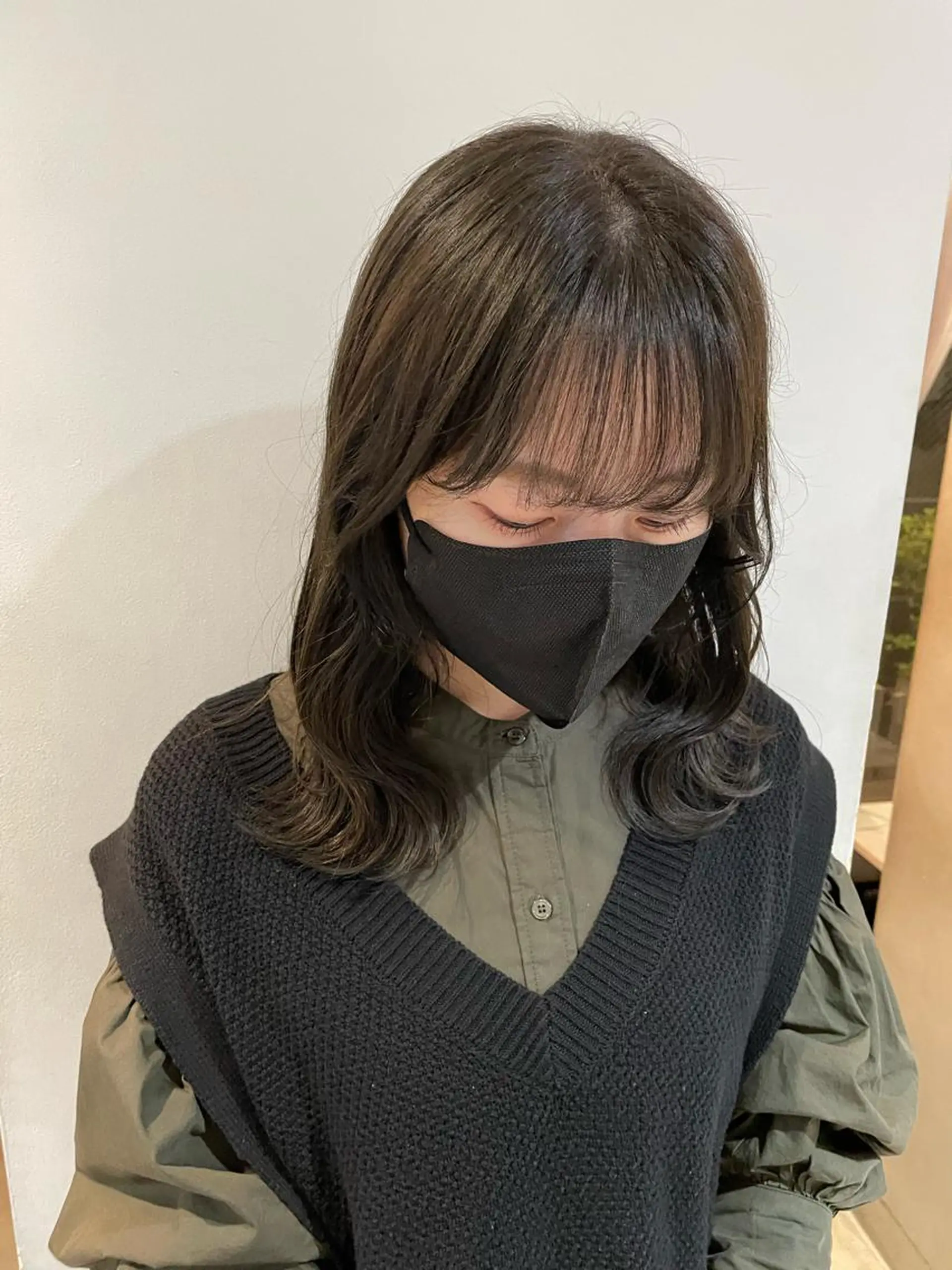 ミディアム ヘアカラー トリートメント Null 表参道所属・岩下昂世/ ハイトーン/デザインのヘアスタイル