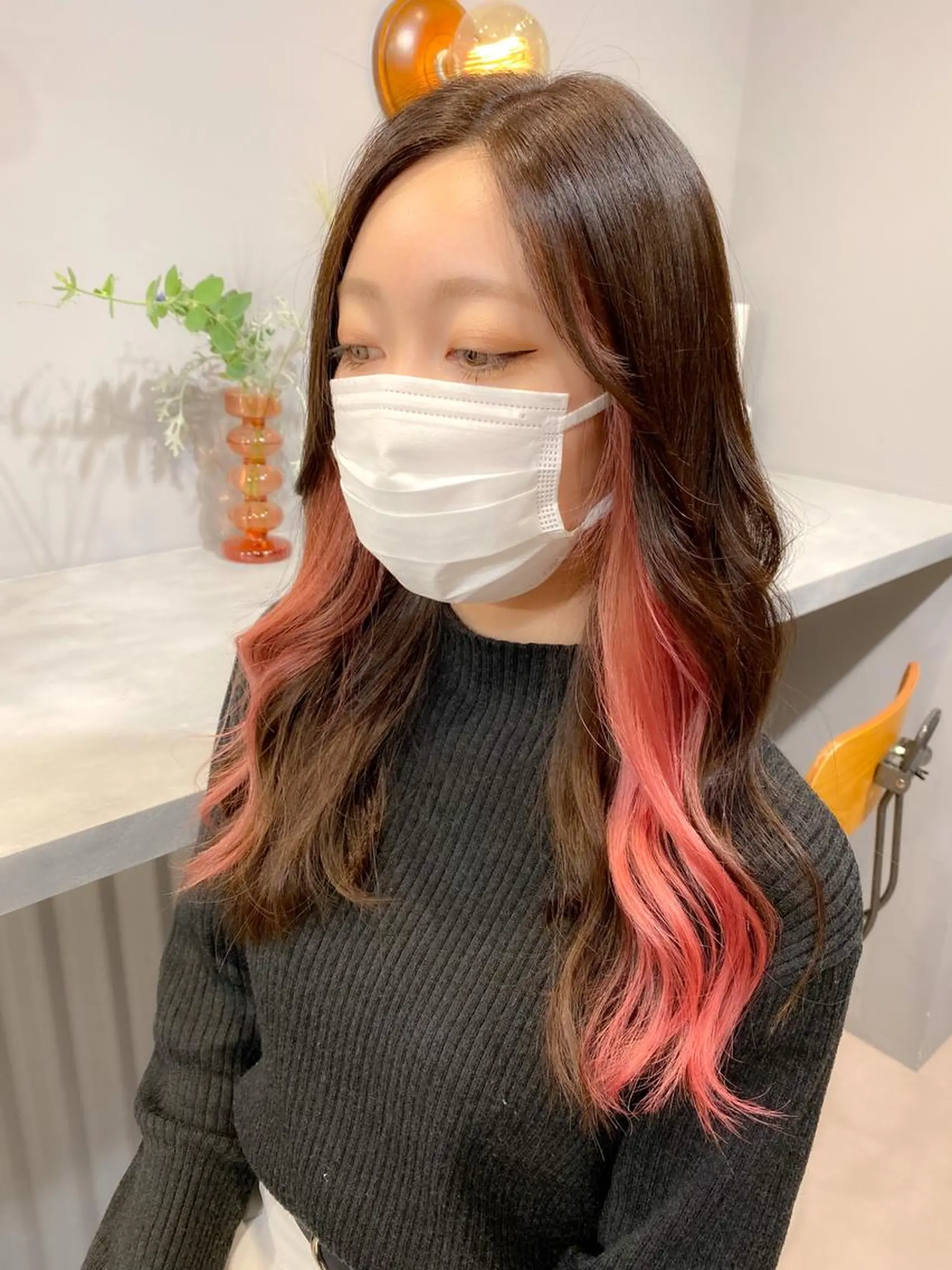 ロング カラー バレイヤージュ ブリーチ 透明感カラー デザインカラー ダブルカラー 💖ハイライト/ハイ トーン💖MIKIのヘアスタイル