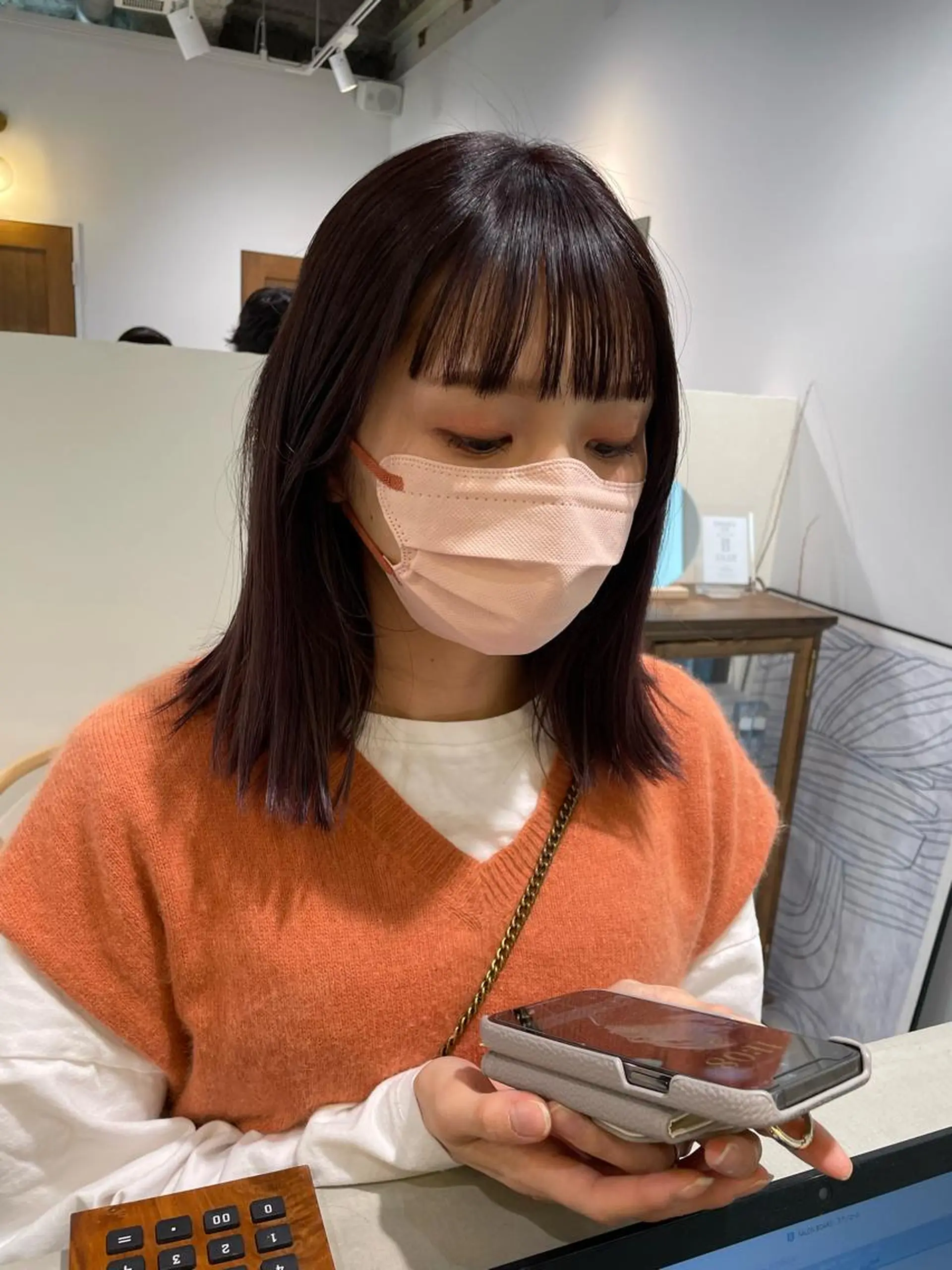 セミロング カラー ♡kyoka /  uyu♡のヘアスタイル