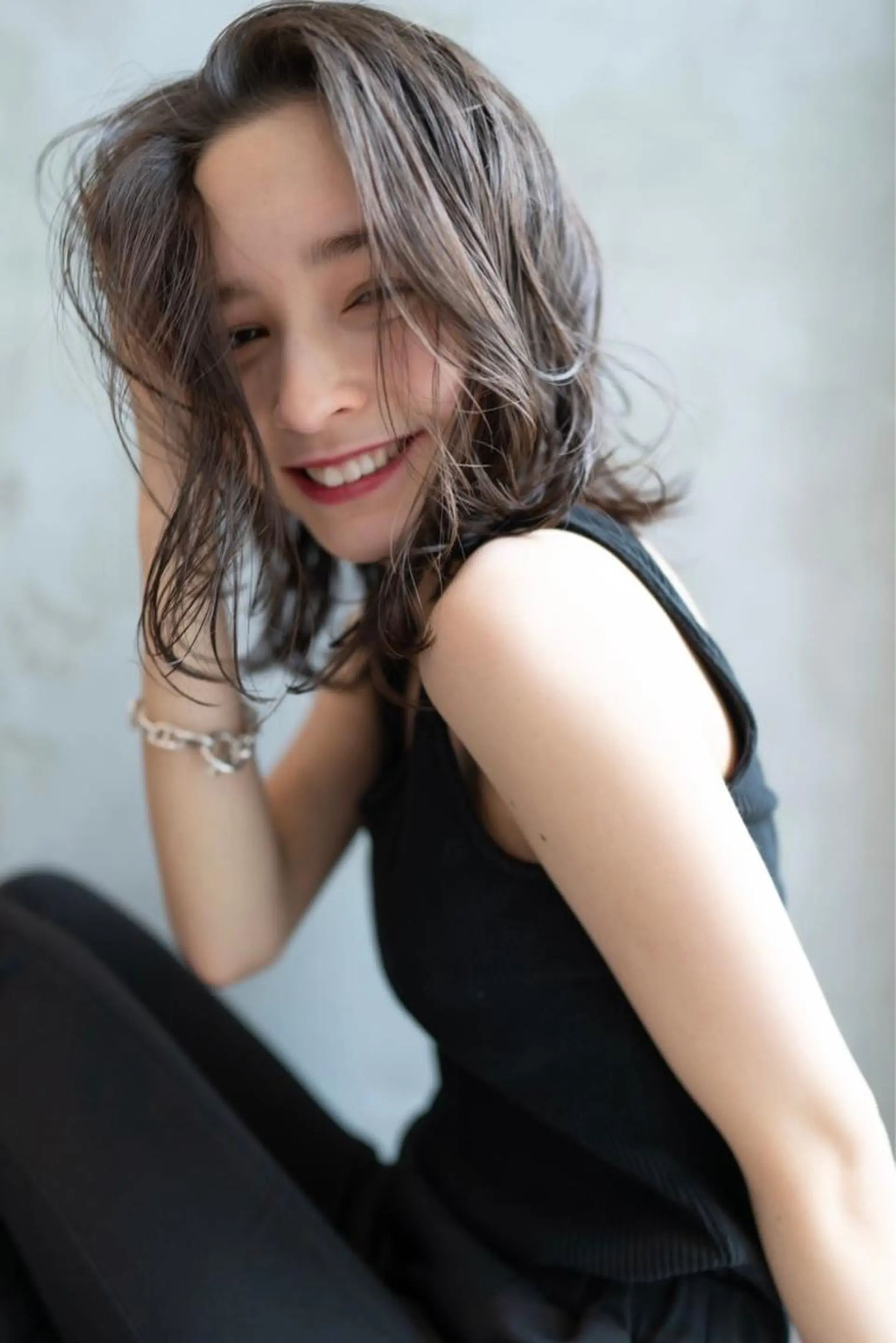 ミディアム カラー 韓国ヘア 店長NEGIのヘアスタイル