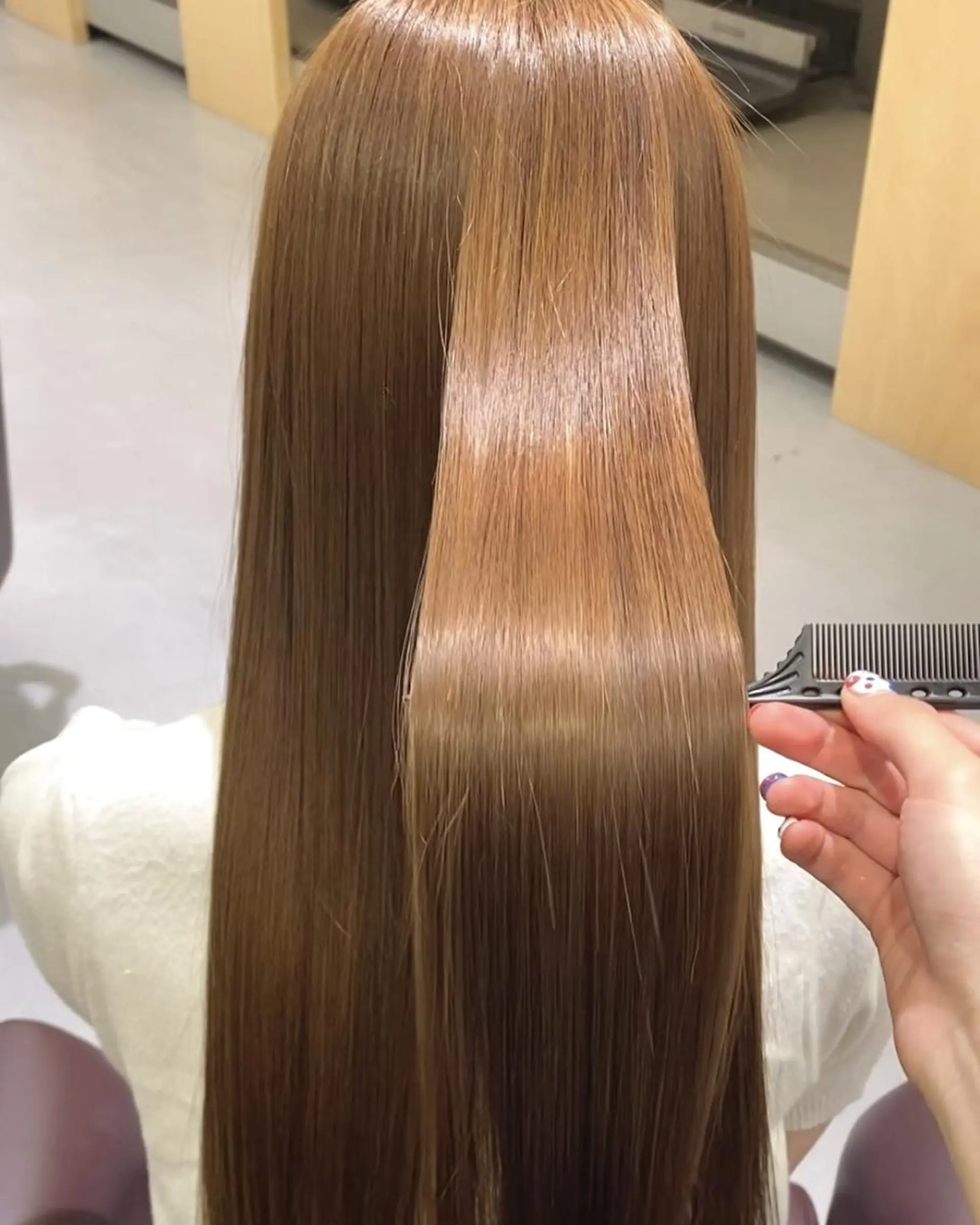 ロング 髪質改善 ️🫧透明感カラー& 髪質改善🎀いさきのヘアスタイル