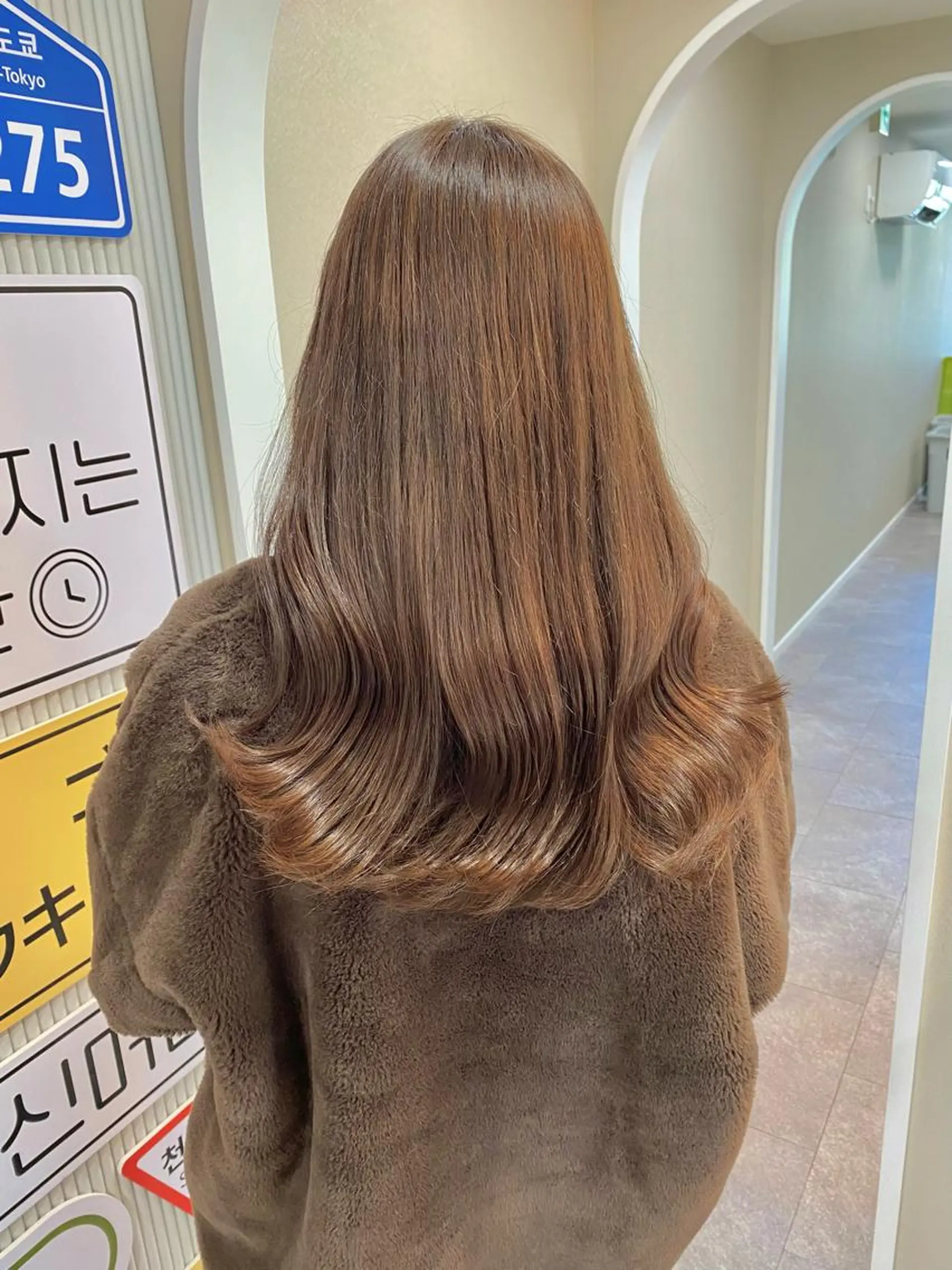 ロング カラー エギョモリ ヨシンモリ 韓国風ヘア カット ヘアカラー トリートメント ボブ/縮毛矯正/ レイヤー/塚田のヘアスタイル