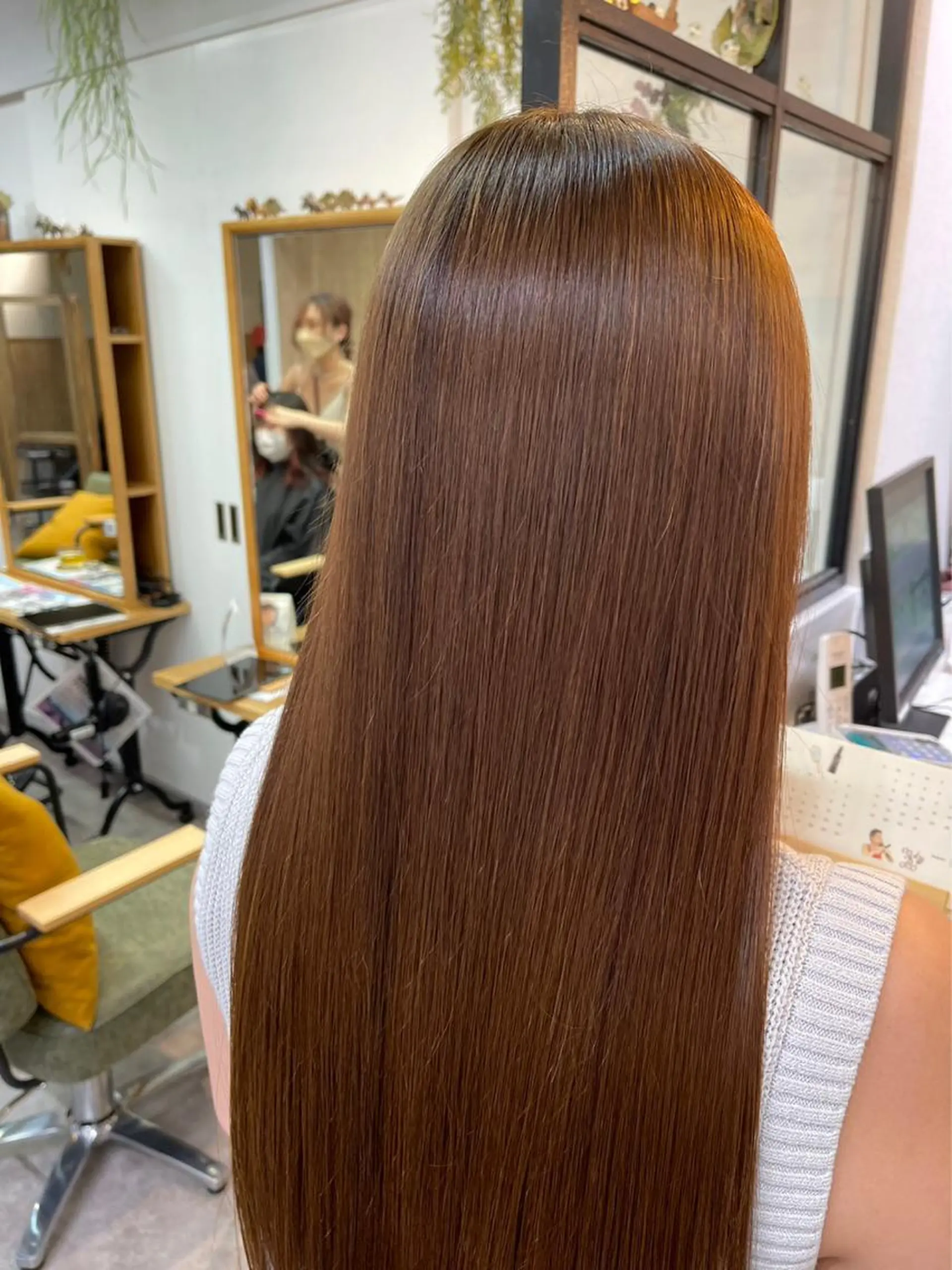 ロング カラー 髪質改善/縮毛矯正/ 艶カラー/ヘッドスパのヘアスタイル