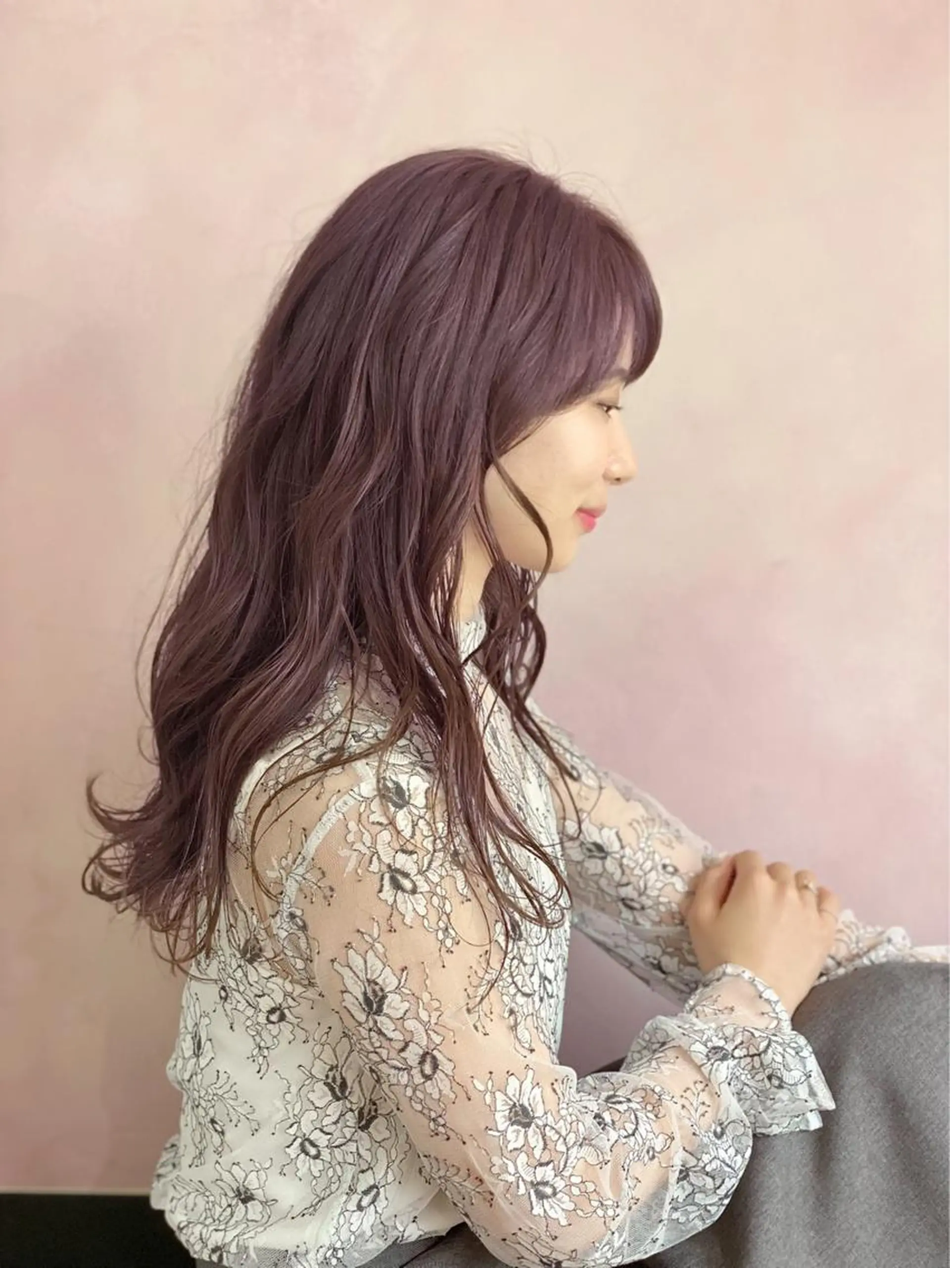 ロング カラー 能登谷 きよのヘアスタイル