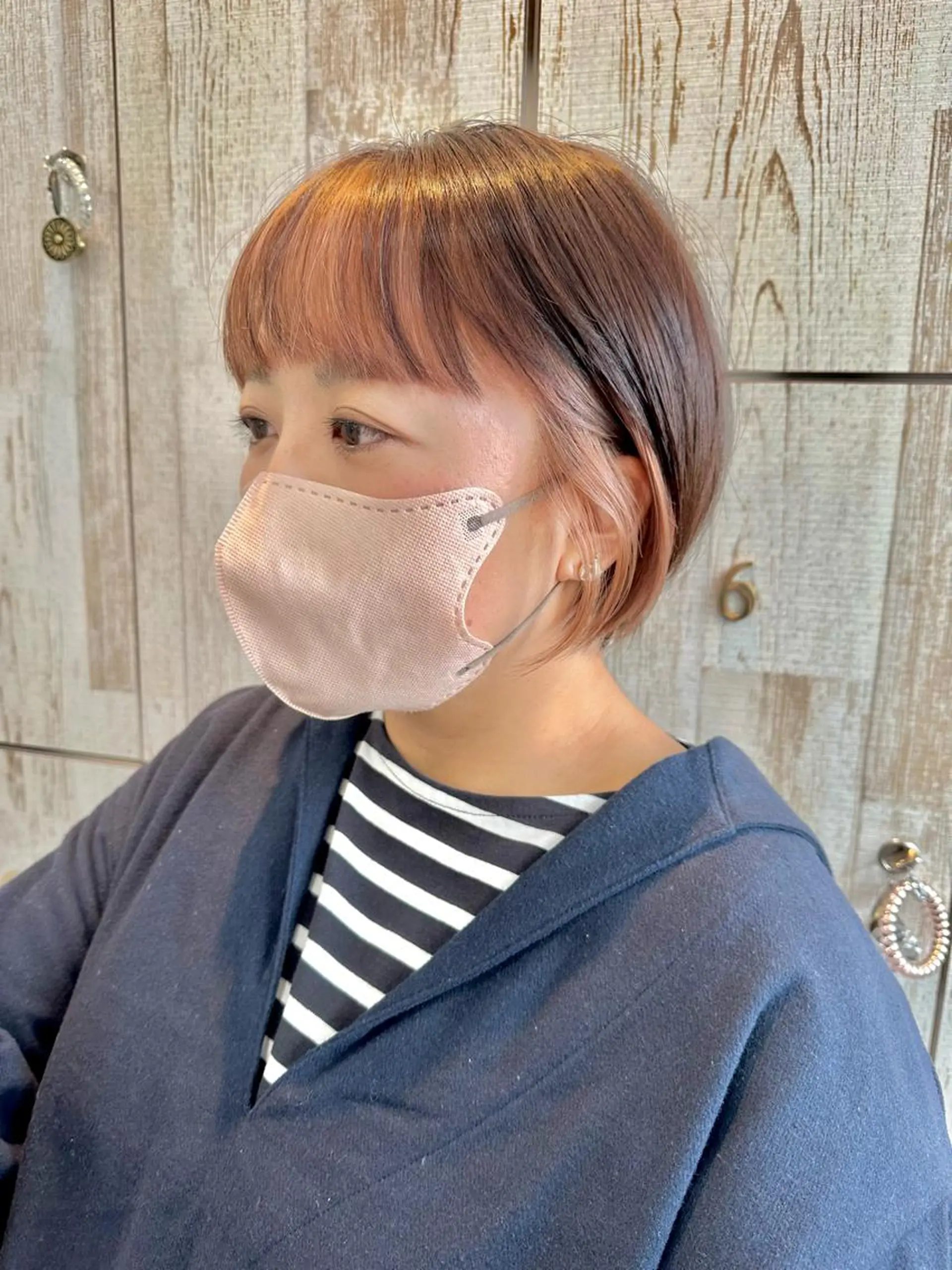 ショート カラー パーマ ブリーチ ケアブリーチ ダブルカラー ハイライトカラー ハイライト Gain KAKKY 名古屋/池下駅3分のヘアスタイル