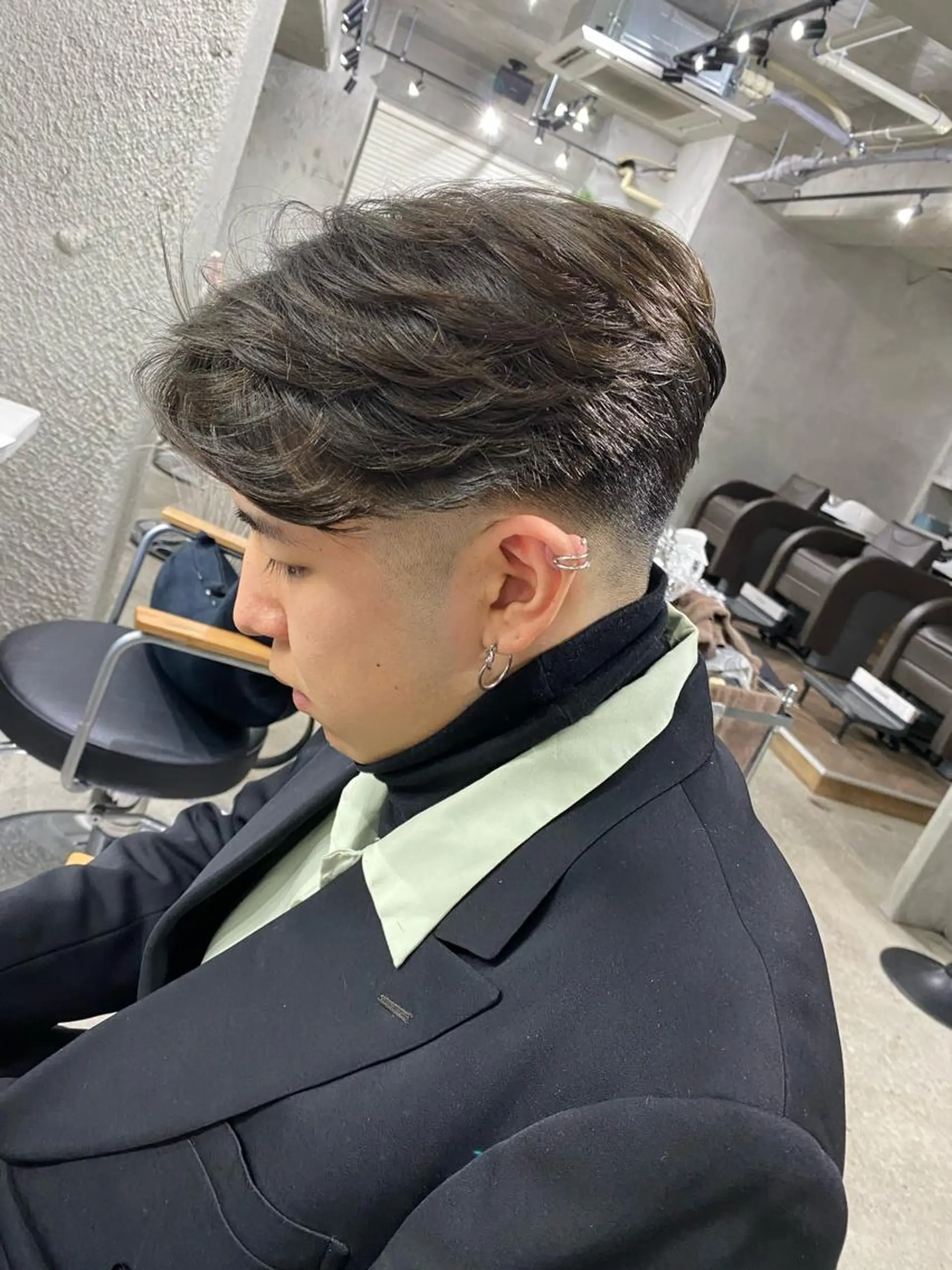 パーマ メンズ フェードカット メンズパーマ 🇺🇸🌊矢野 翔太🌞🗽のヘアスタイル