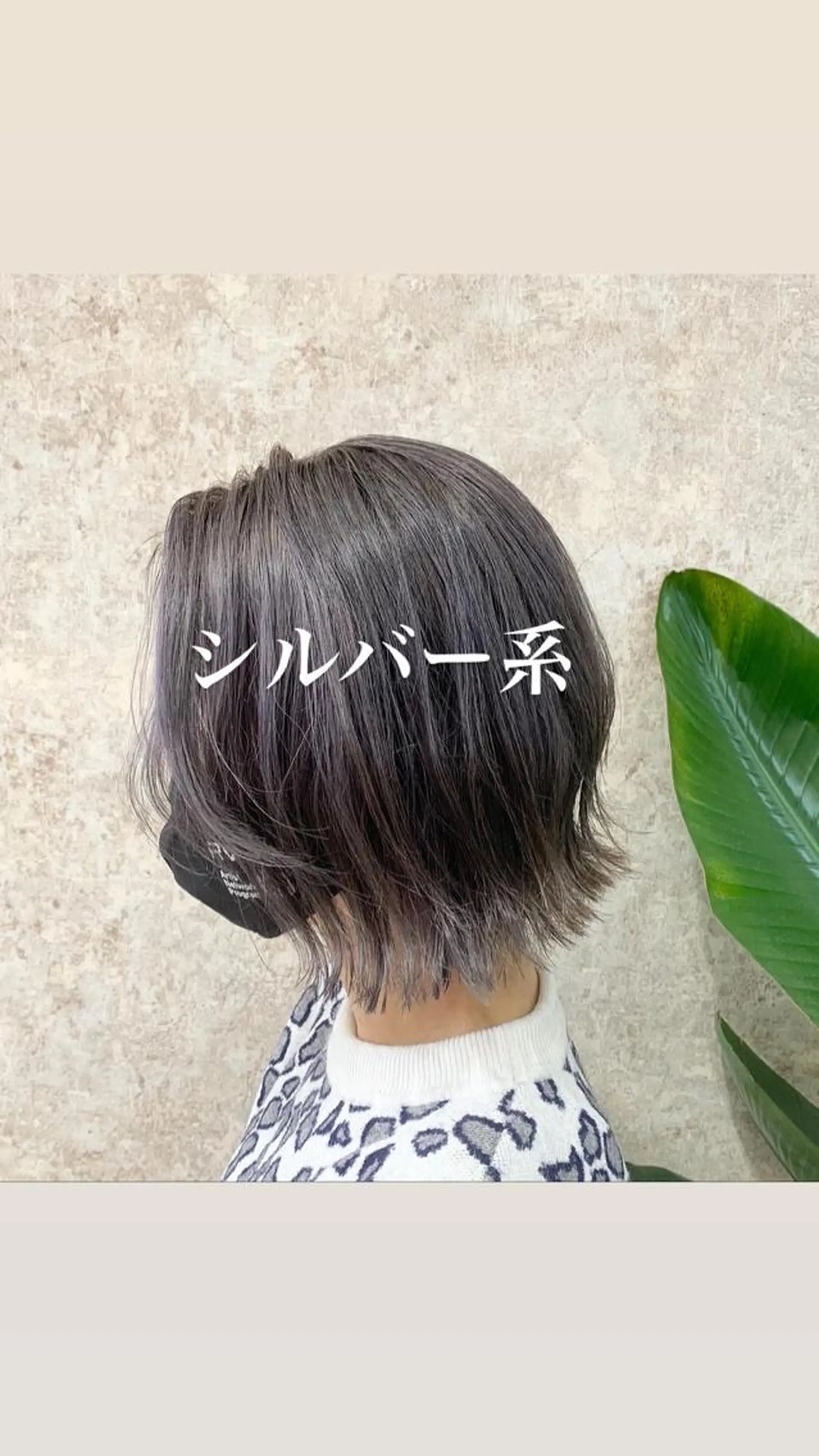 ショート カラー シルバー メテオ ／ヘアカラー 西川菜実のヘアスタイル