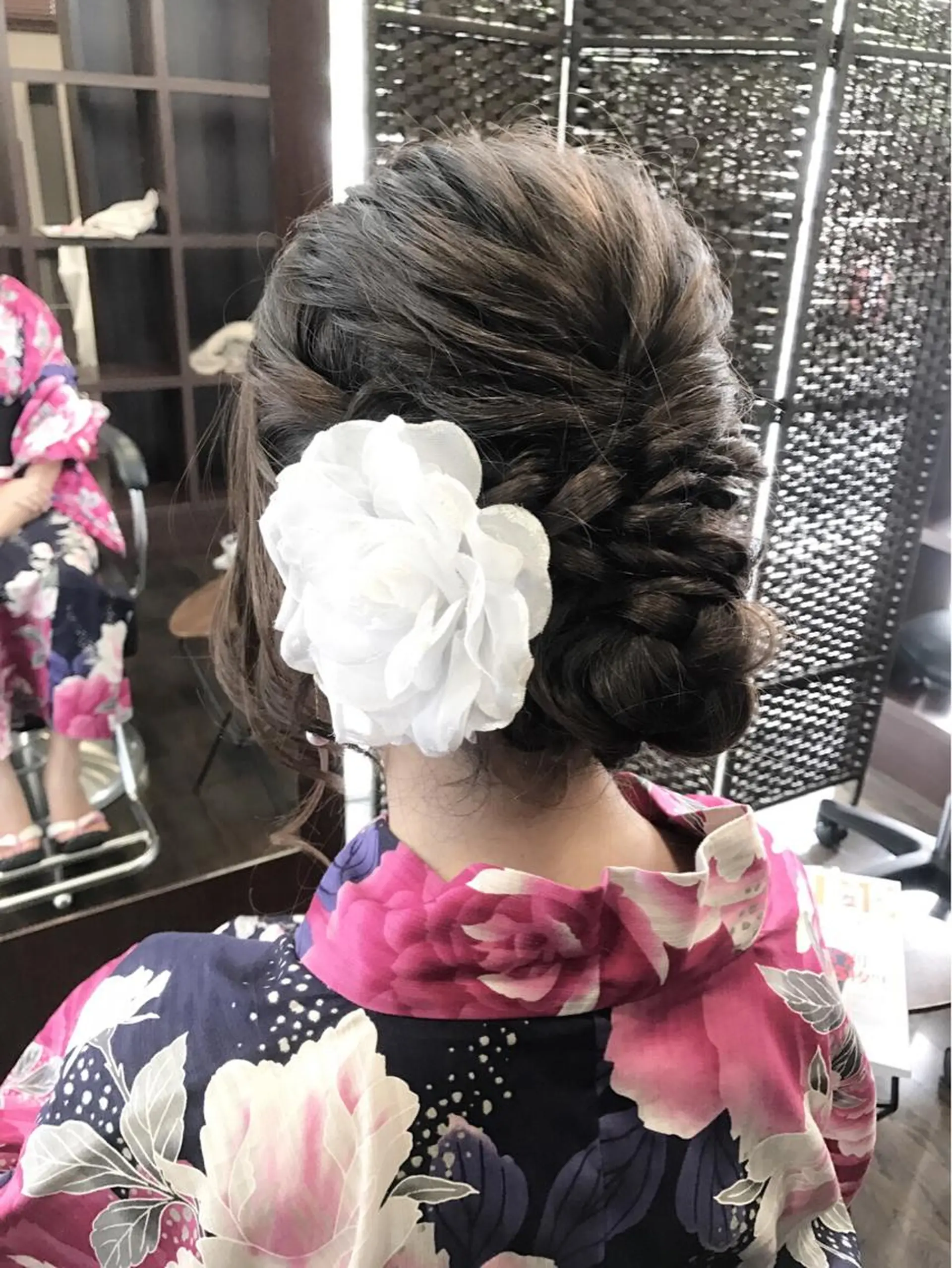 ロング ヘアアレンジ 浴衣 沢田 瞳のヘアスタイル
