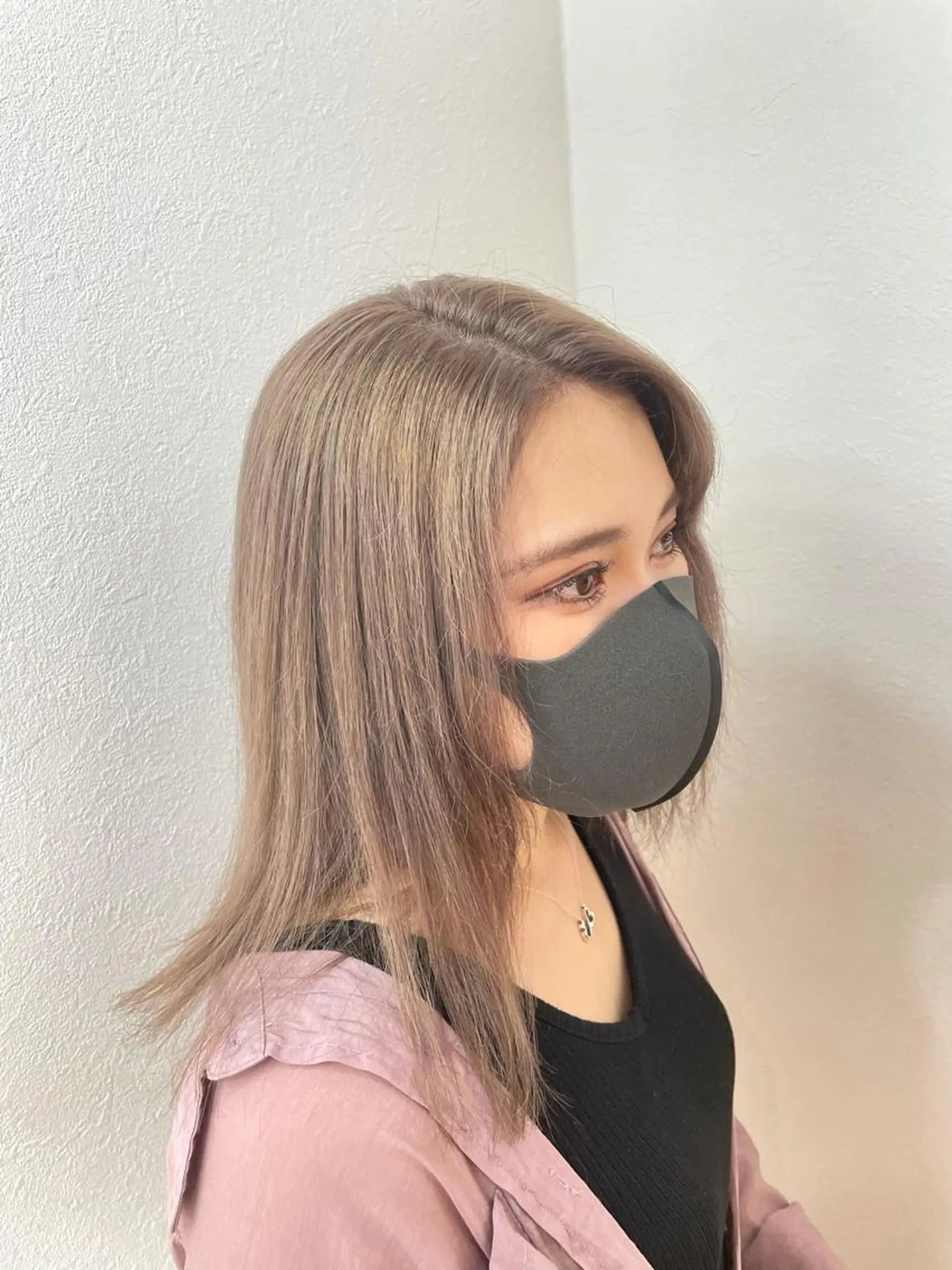 セミロング カラー ベージュカラー ショコラベージュ Kazusa/川越/ エクステ/ハイトーンのヘアスタイル