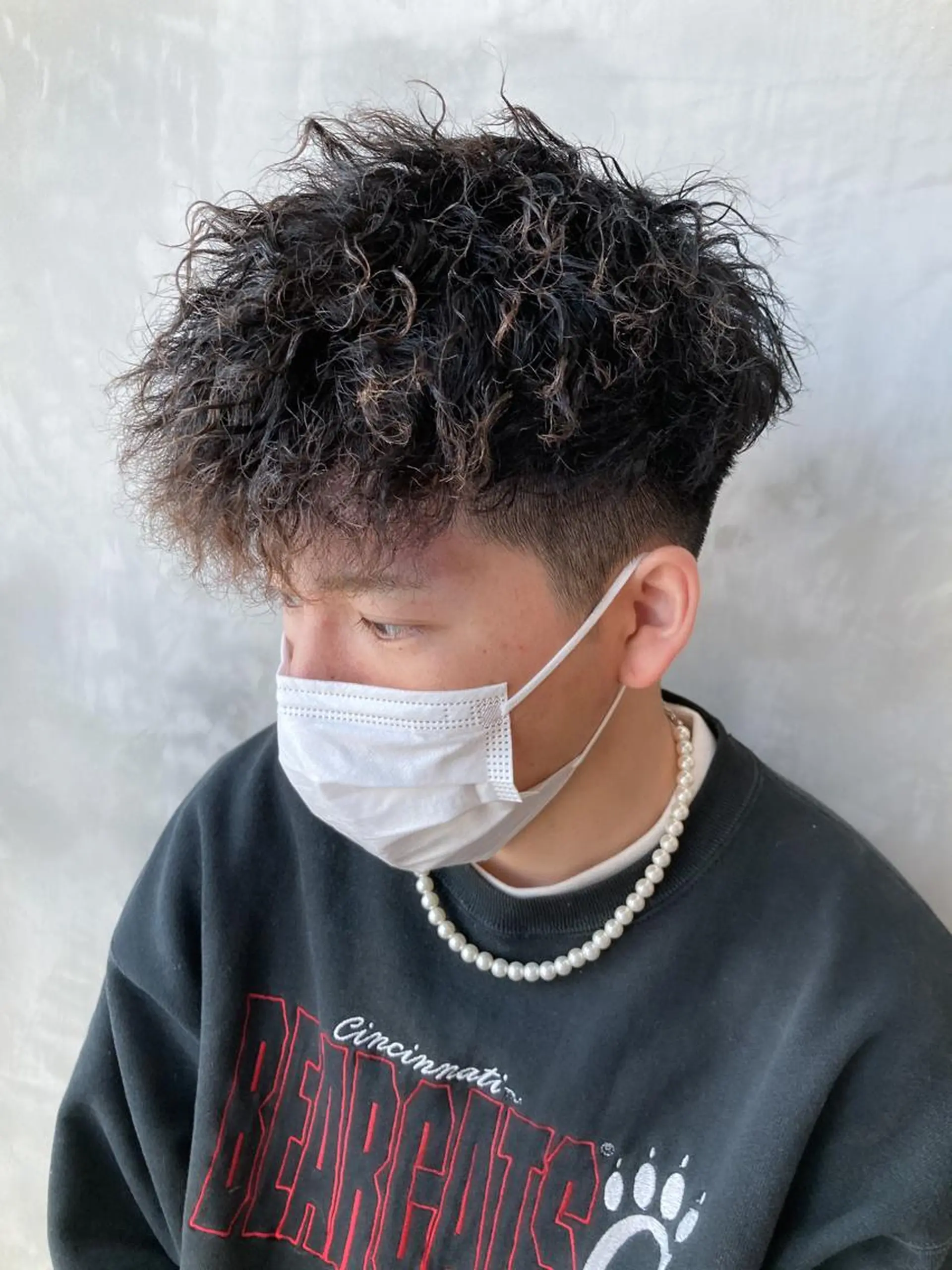 ショート パーマ メンズ メンズパーマ メンズツイストパーマ ツイストパーマ fifth JINGUMAE所属・波巻きスパイラルパー マ/シャドウパーマ駿のヘアスタイル