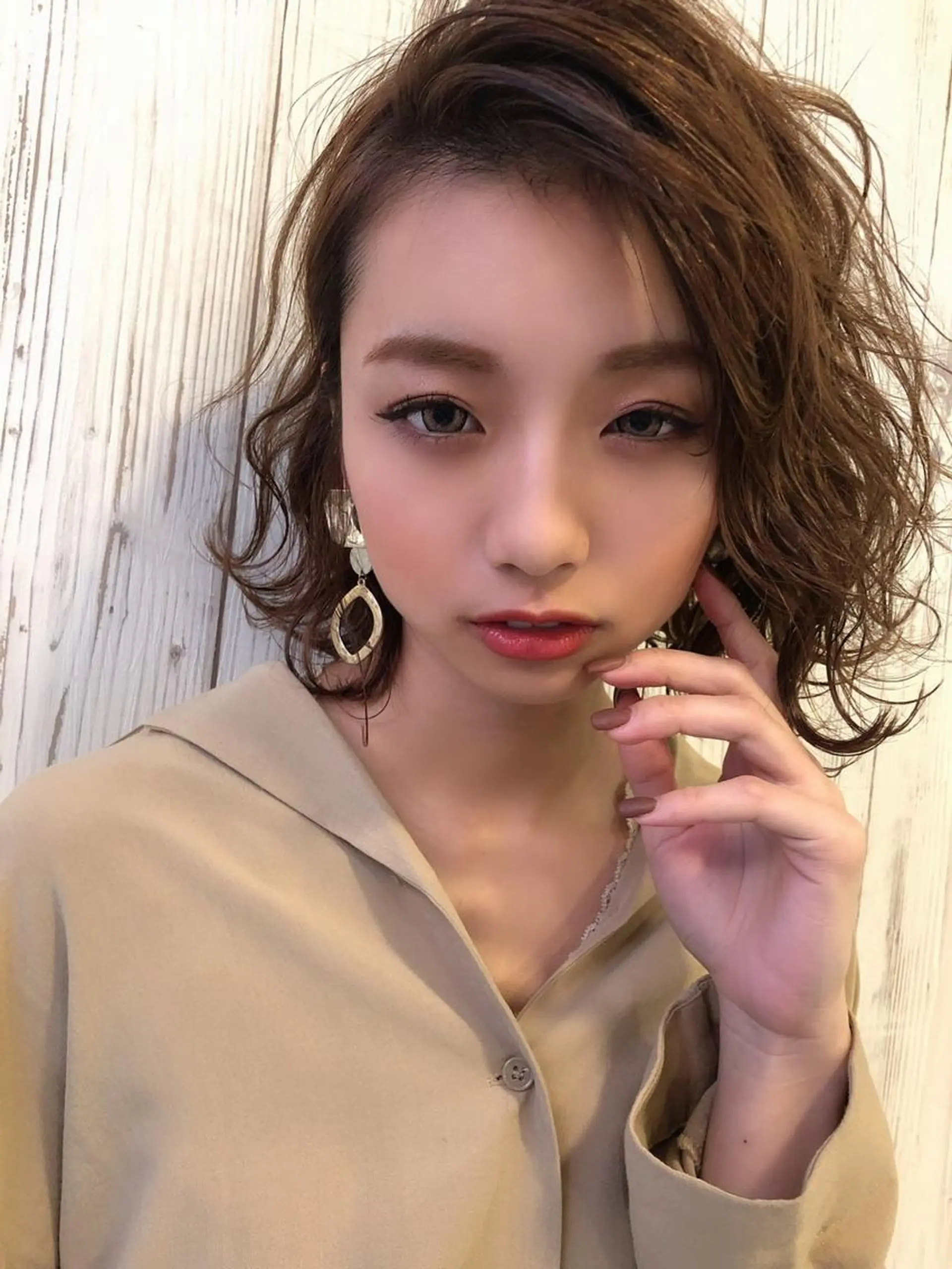セミロング カラー ルービック 奈良のヘアスタイル