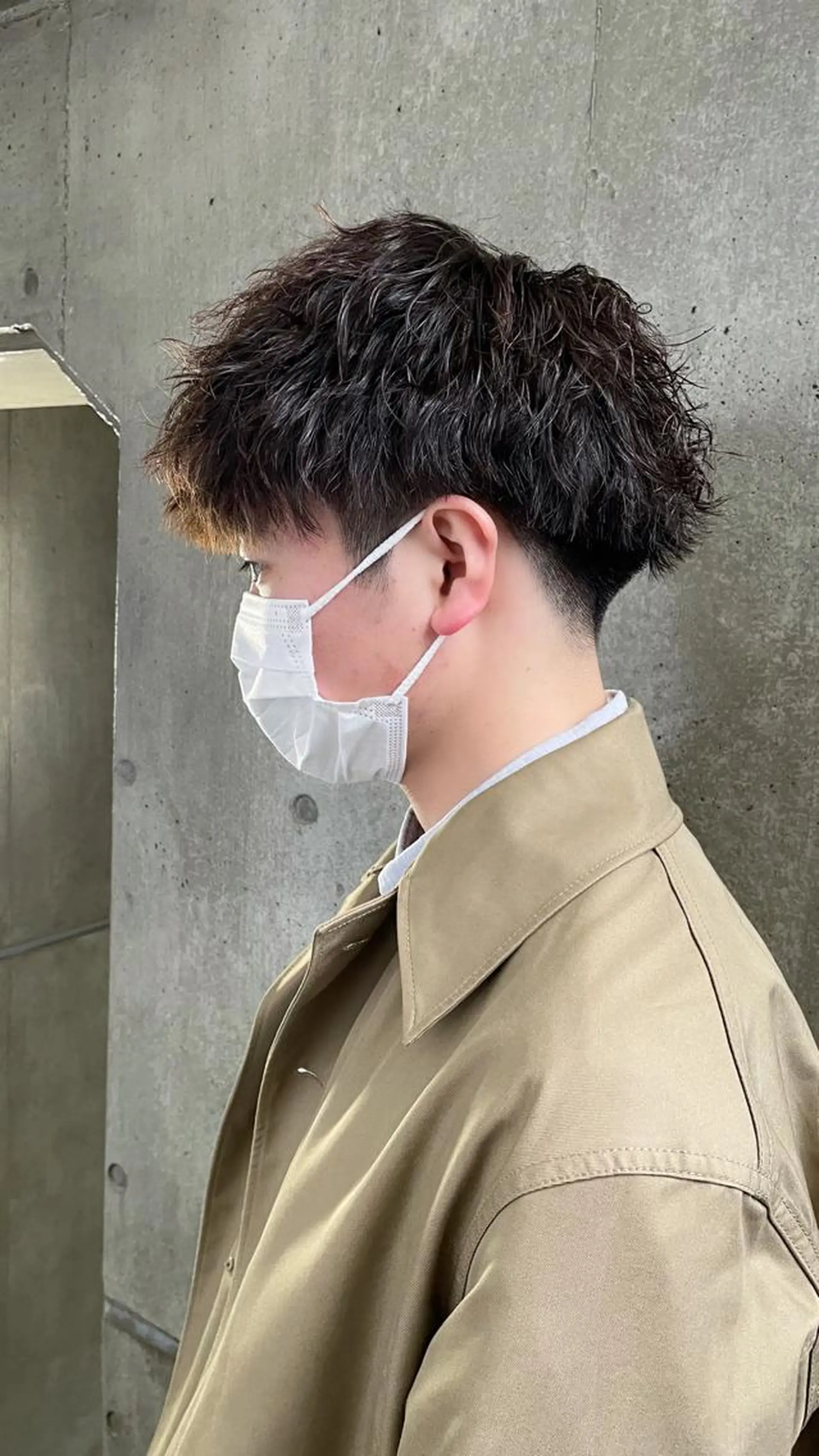 パーマ メンズ もりたみかこ 美容師お休み中のヘアスタイル