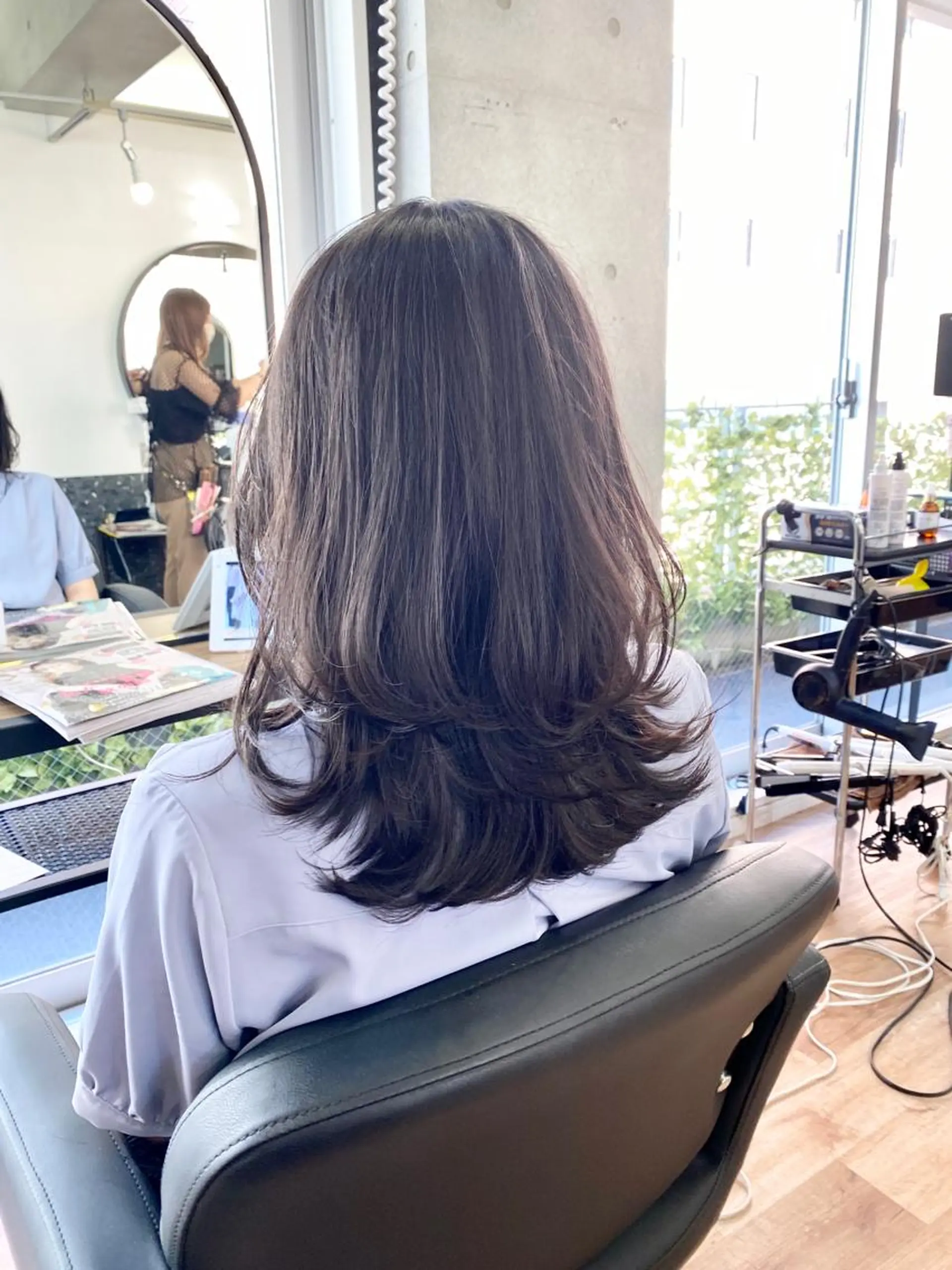 ミディアム レイヤーカット トリートメント ウルフカット ウルフレイヤー 似合わせレイヤー 🇰🇷荒木洋文のヘアスタイル