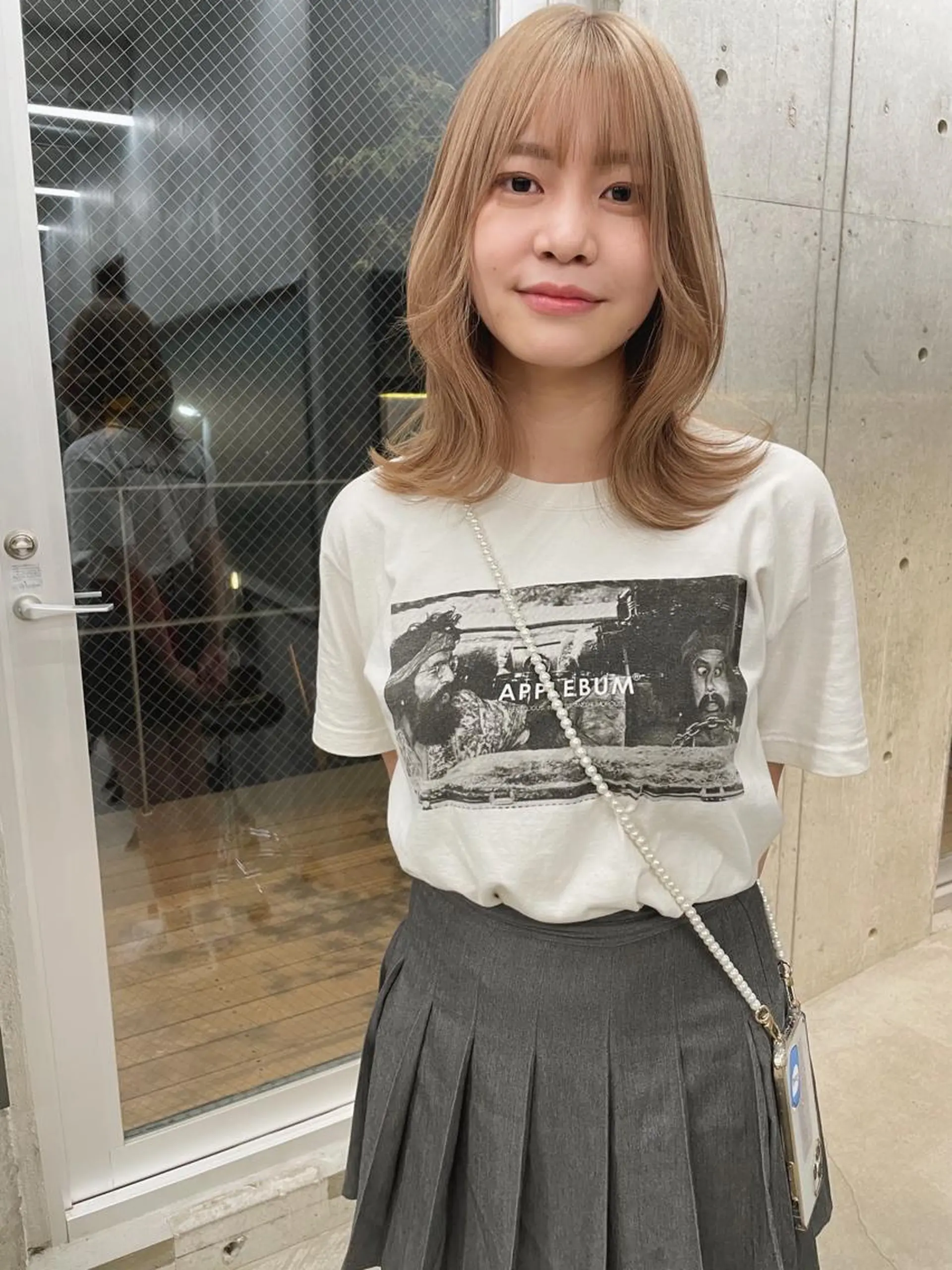 ミディアム カラー ベージュカラー カット ヘアカラー トリートメント ヘアセット センスをお届けします 大谷将生infpのヘアスタイル