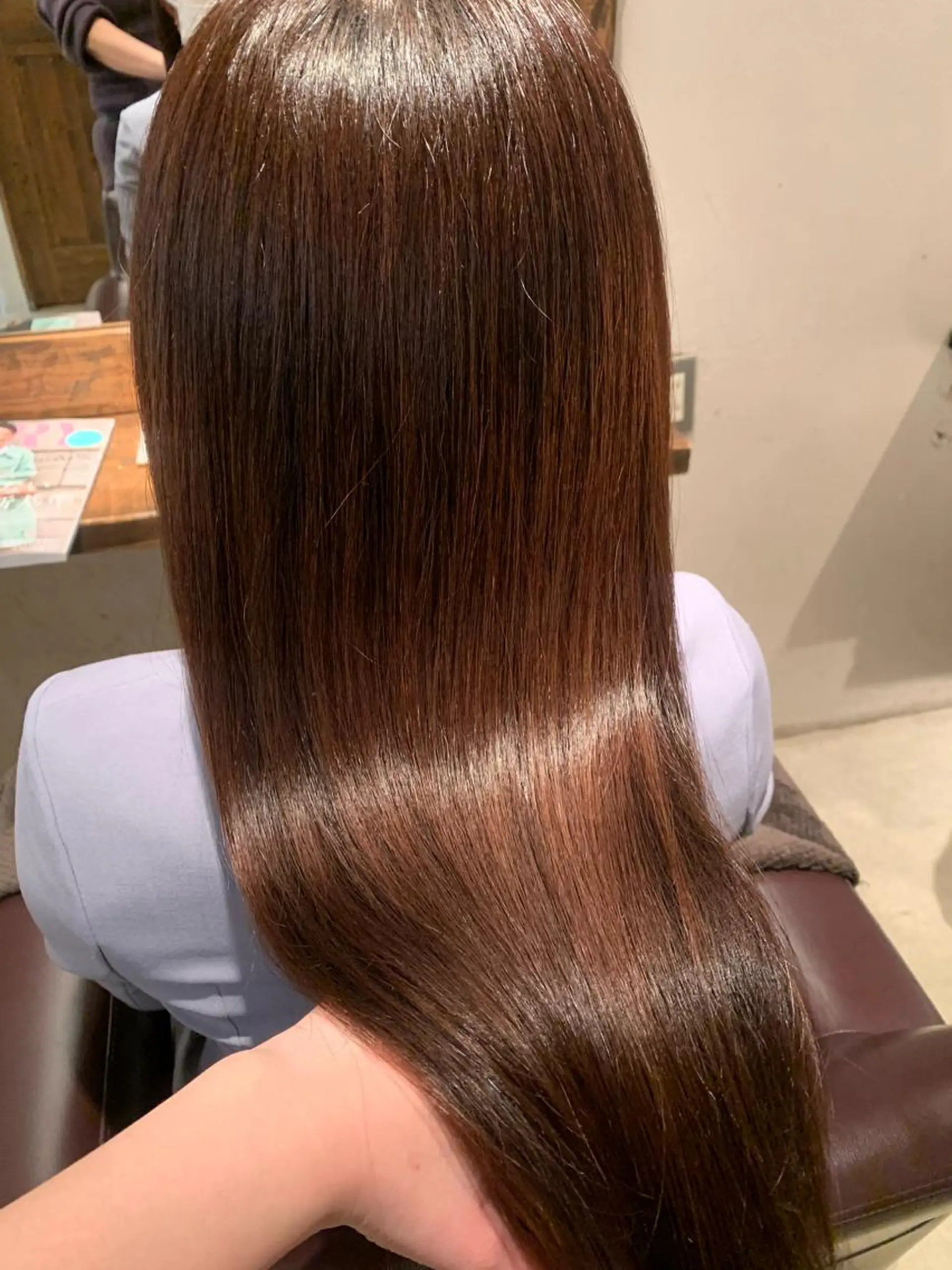 ロング カラー 透明感/オリーブ/ グレージュ/YUKAのヘアスタイル