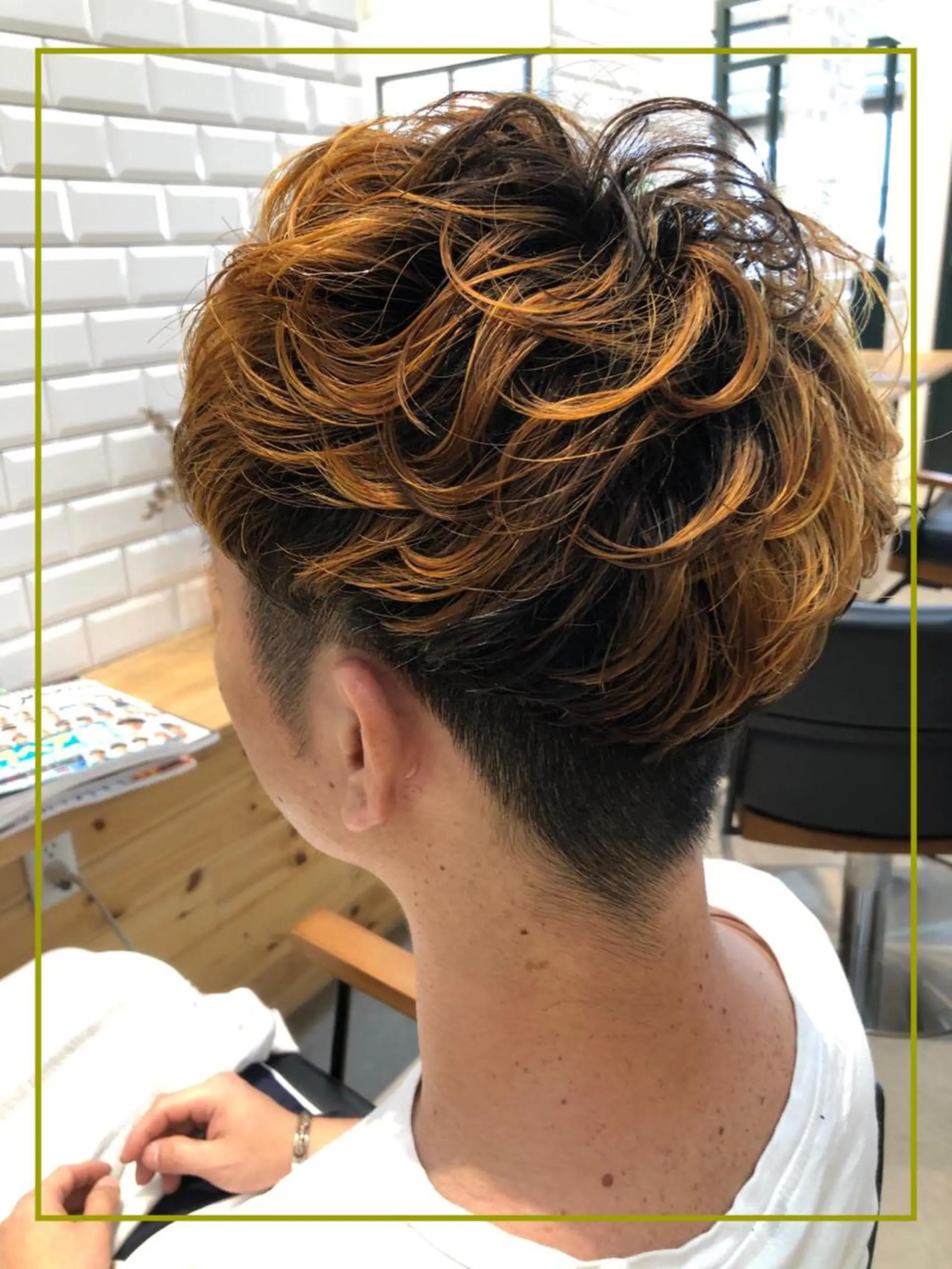 カラー パーマ メンズ メンズメッシュ メンズパーマ メッシュ カット MATSU 🌟韓国🇰🇷のヘアスタイル