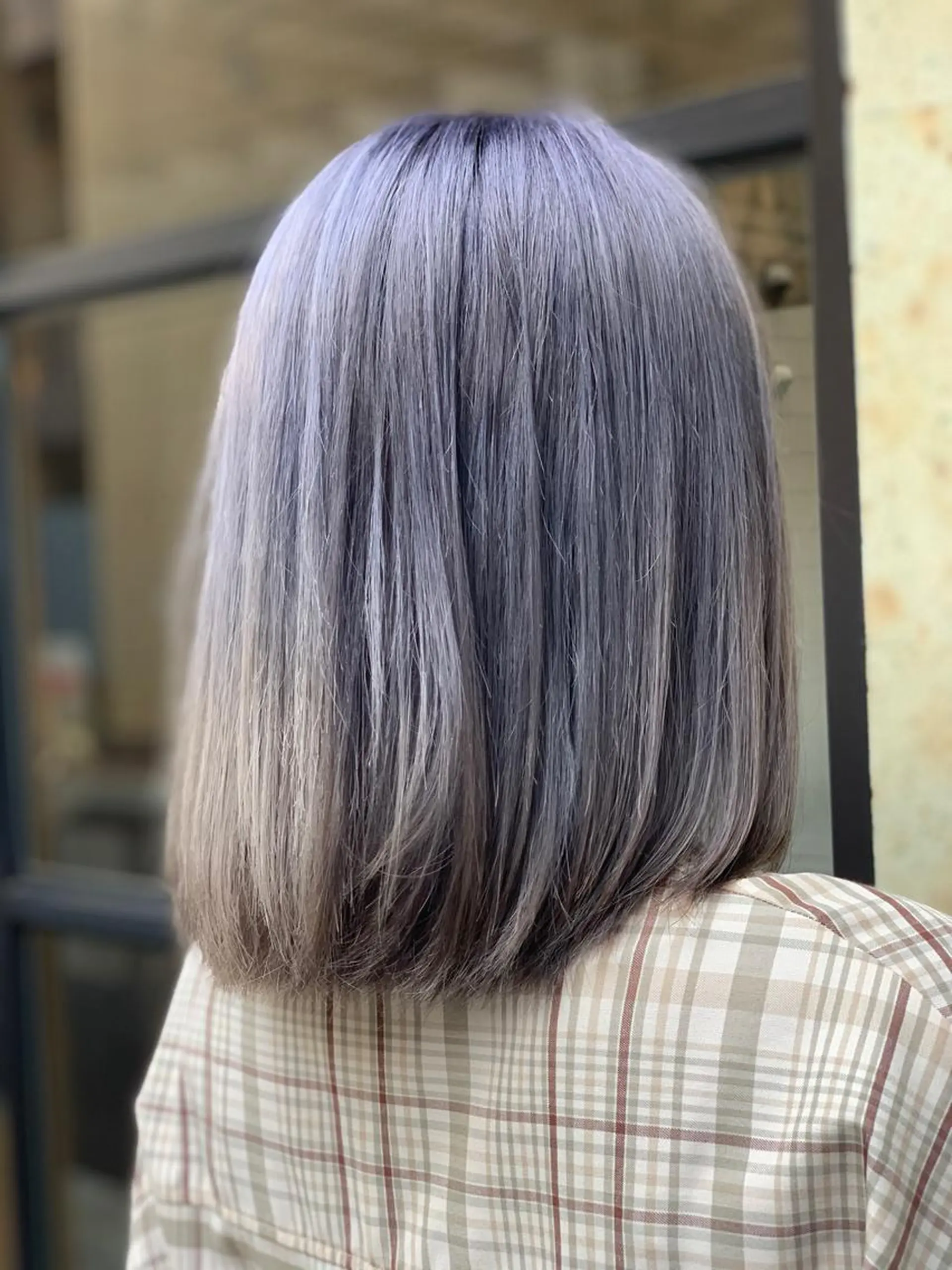 ミディアム カラー ヘアアレンジ 髪質改善×ハイトーン 中田啄也のヘアスタイル