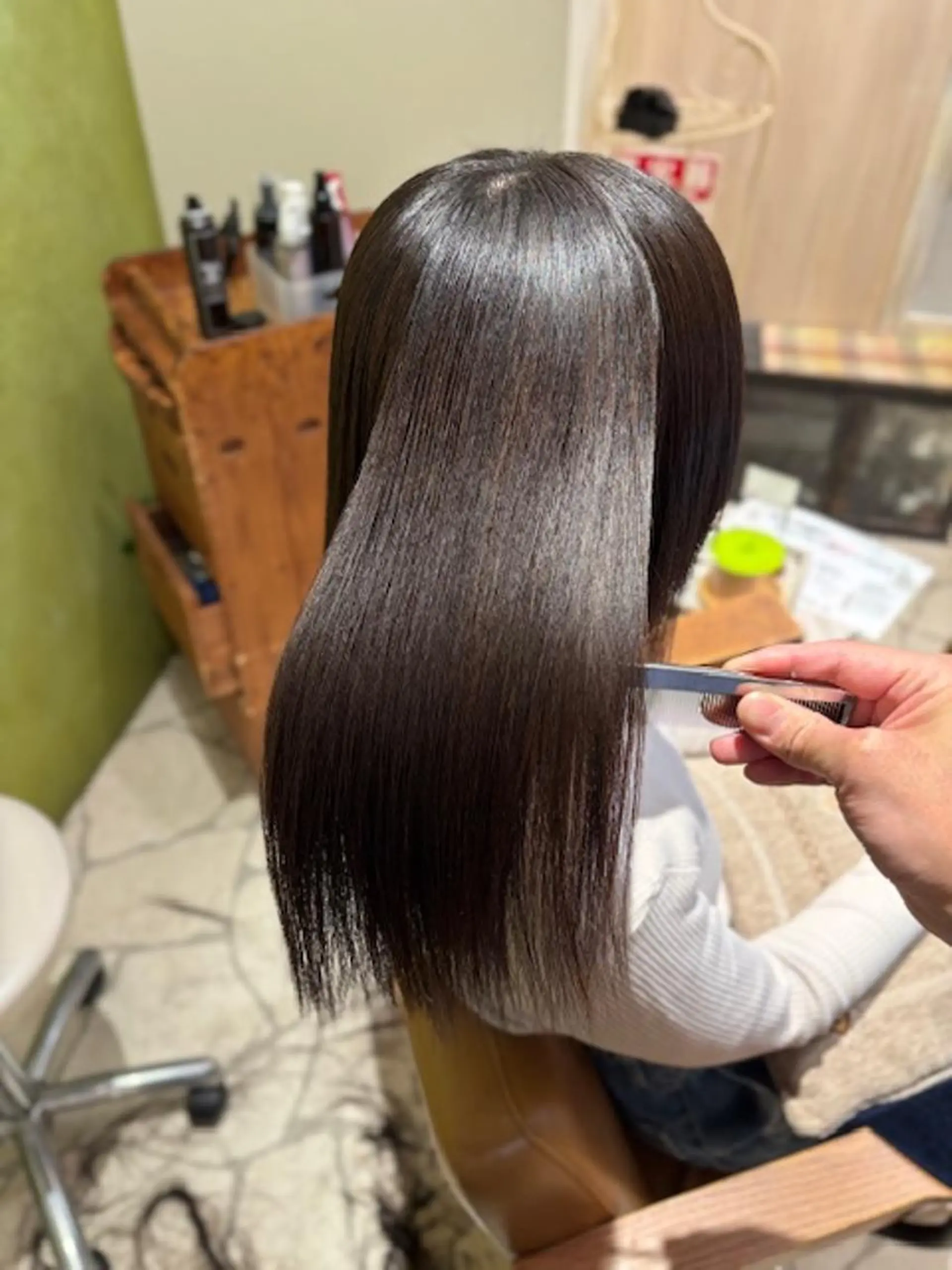 ロング 艶髪白髪染め★ 野口心花のヘアスタイル