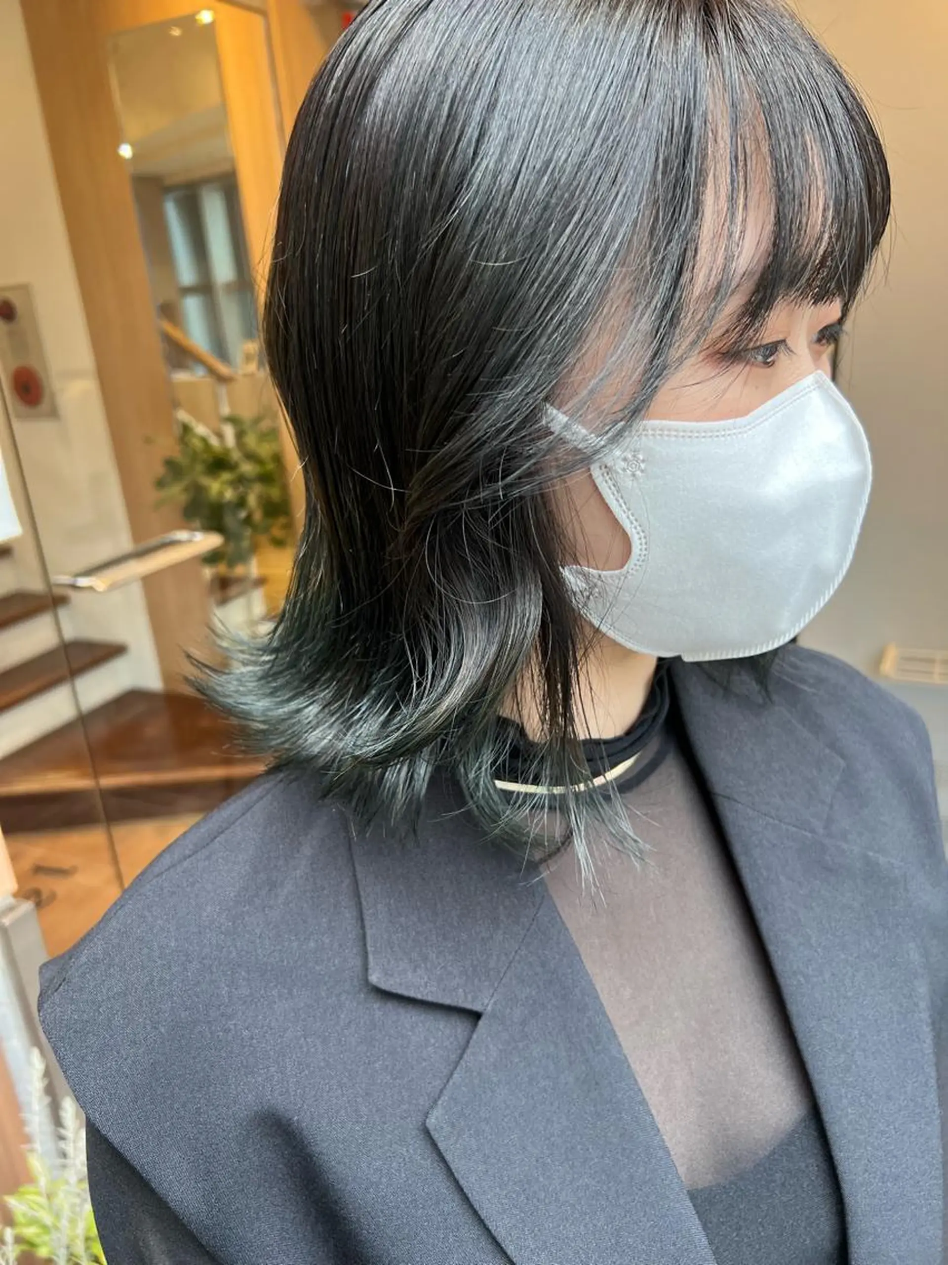 ミディアム カラー ヘアカラー トリートメント しみず さくら🌸のヘアスタイル