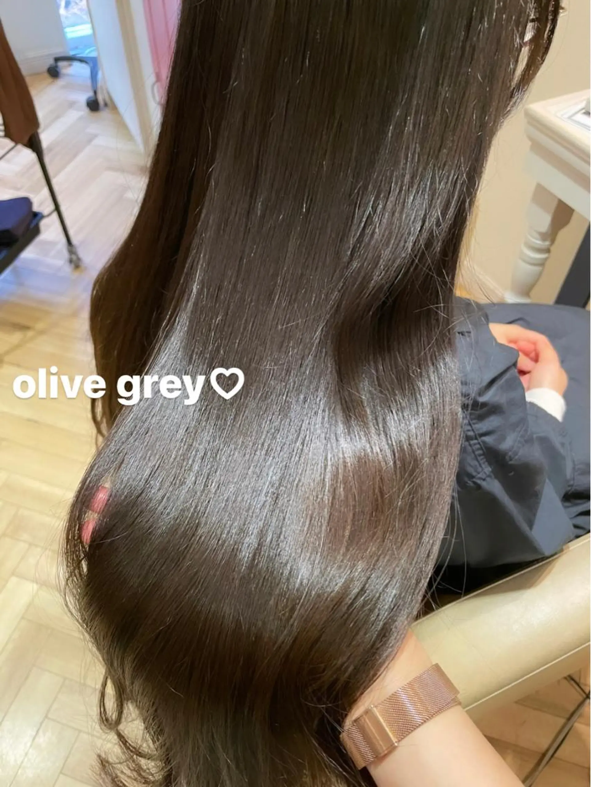 ロング カット ヘアカラー トリートメント 💖レイヤー×美髪 💖momoのヘアスタイル