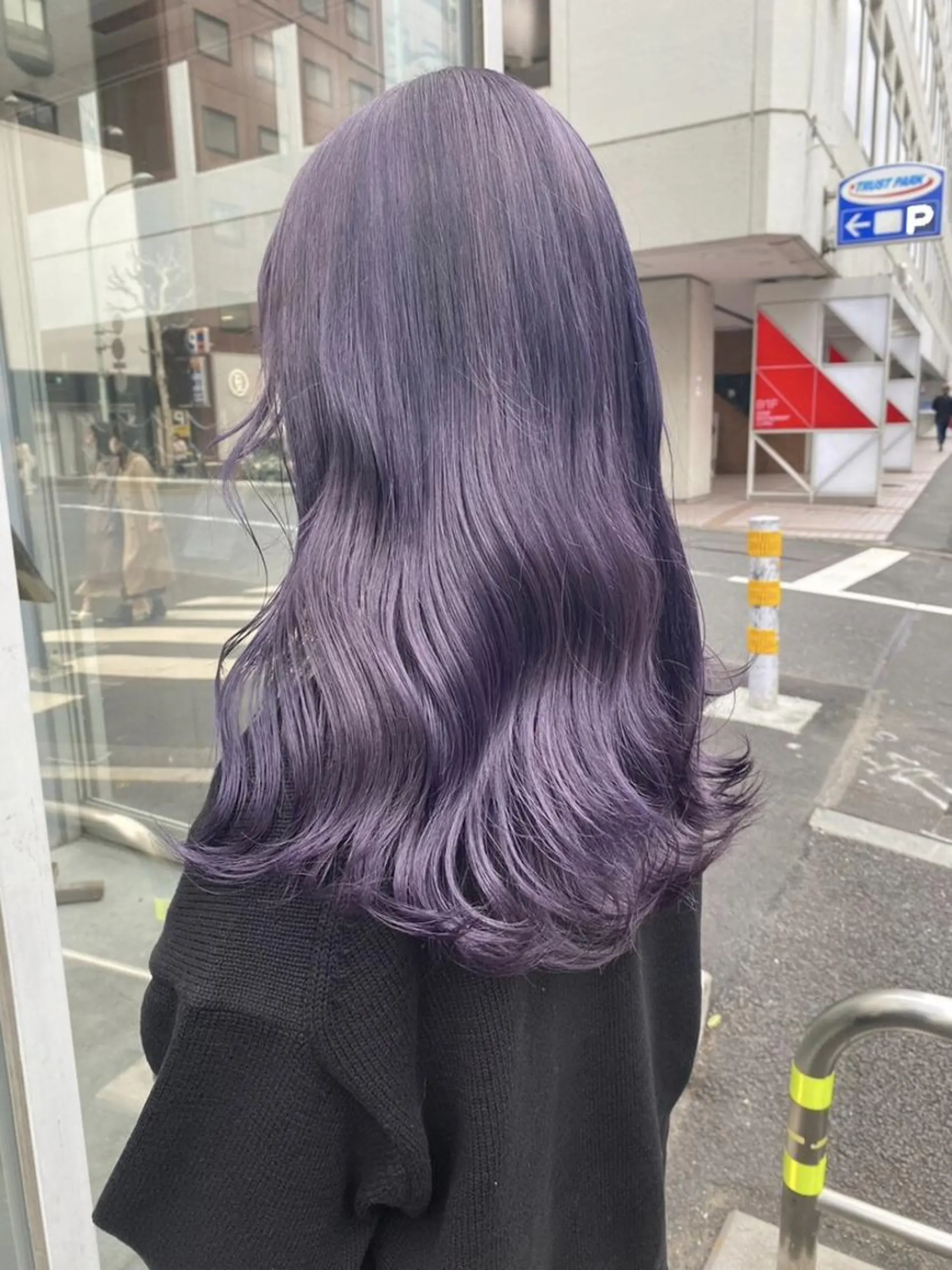 ミディアム 透明感🤍レイヤー ベージュ‎🤍ピンクのヘアスタイル