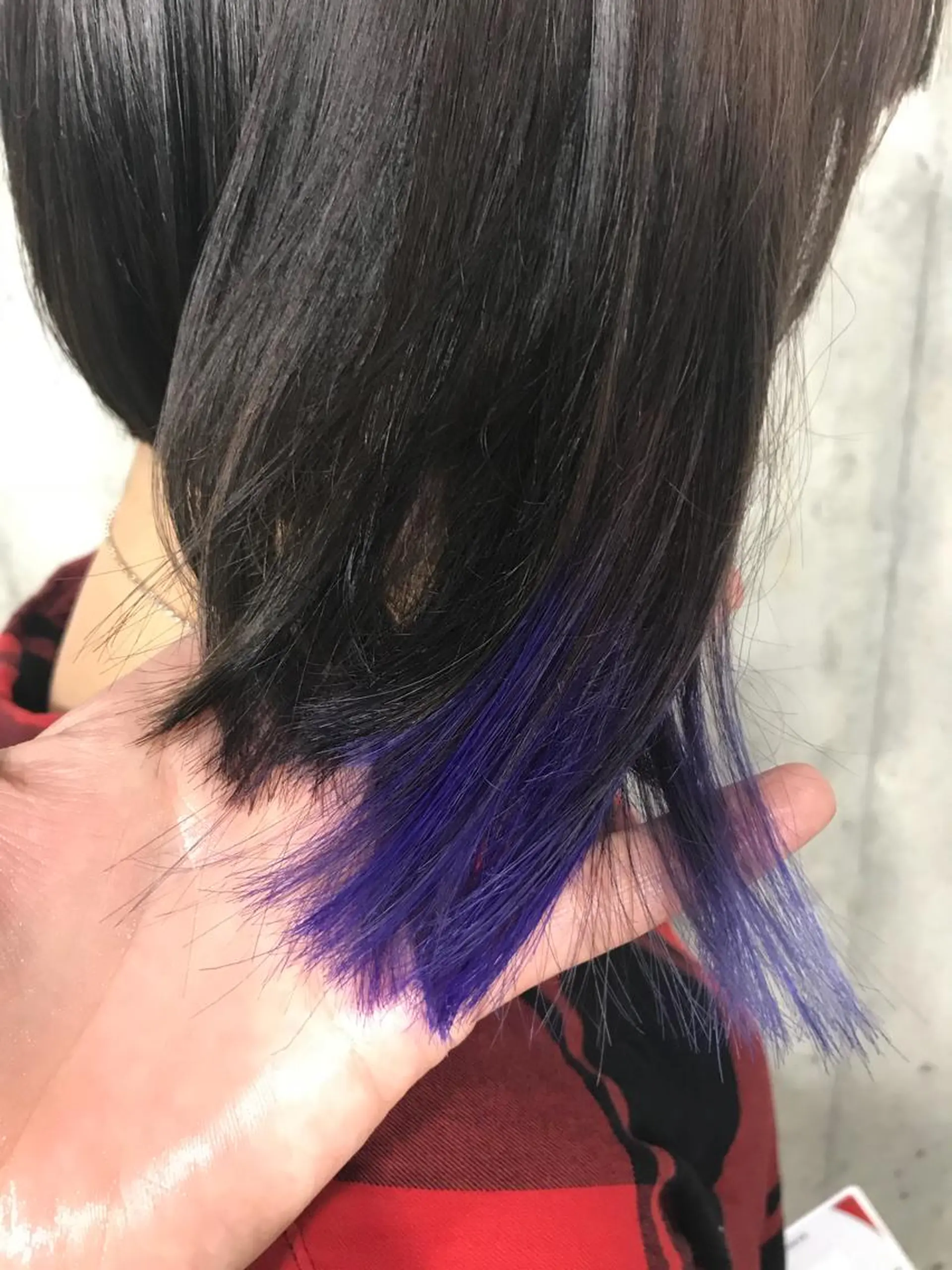 ショート カラー パーマ ヘアアレンジ メンズ キッズ ネイル マツエク・マツパ ブルーカラー パープルカラー ブルー パープル サロンドミルク 原宿のヘアスタイル