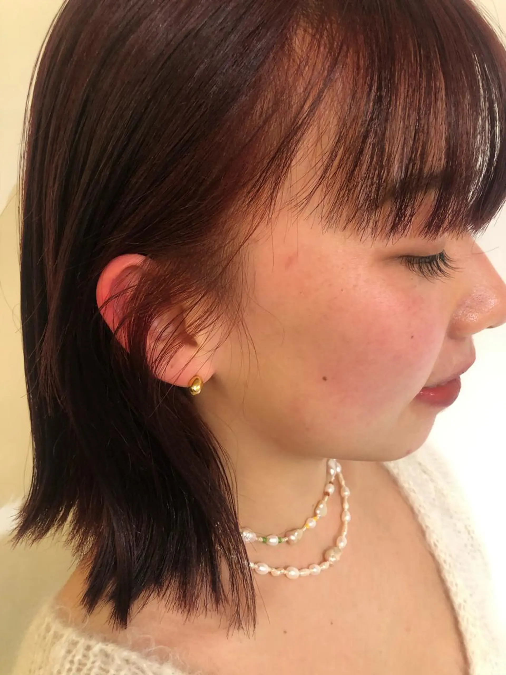 カラー ブリーチカラー🎀 韓国風/寺門美優のヘアスタイル