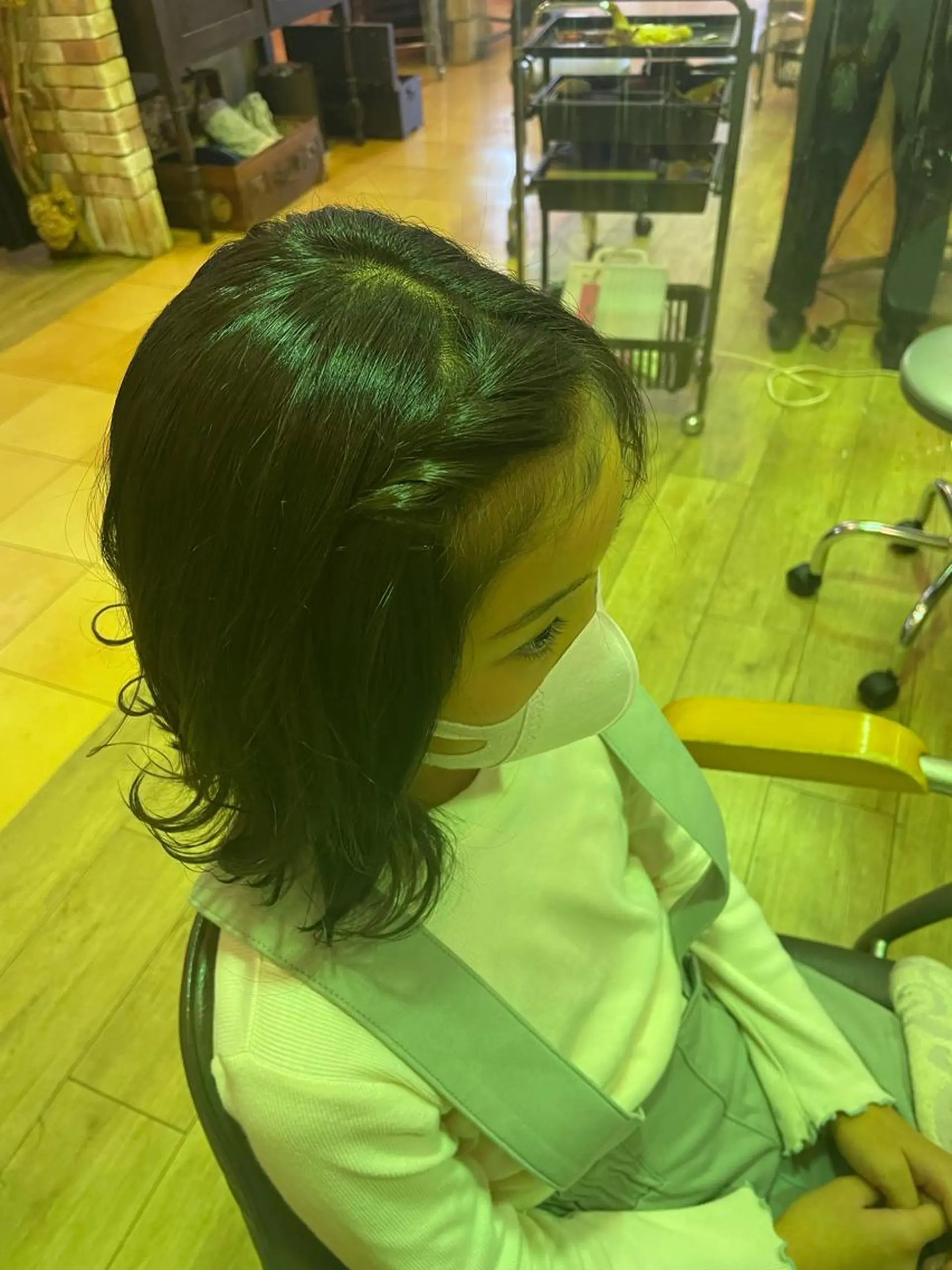セミロング hair make echo滿木あい花のヘアスタイル
