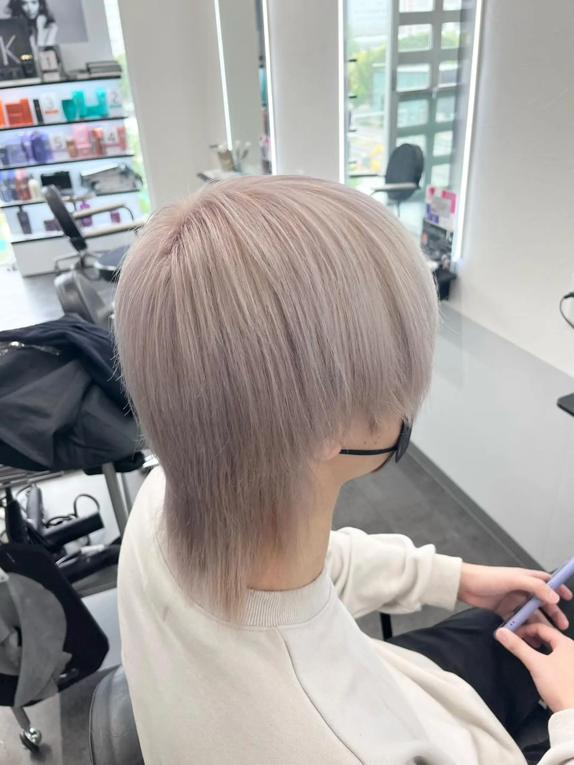 ショート カラー 韓国風ヘア ウルフカット 韓国ヘア🖤/透明感 shihoのヘアスタイル