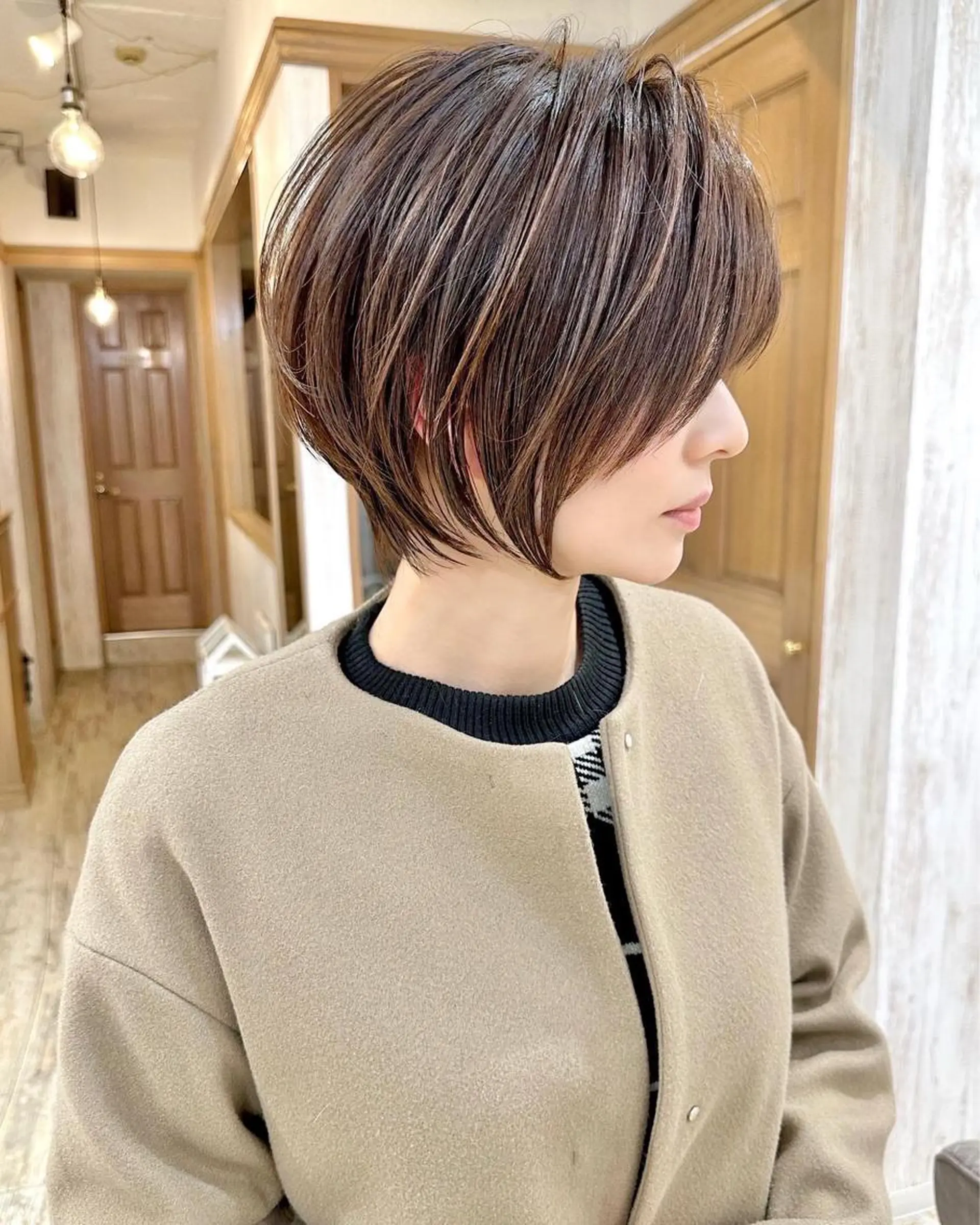 ショート おのだ あやなのヘアスタイル