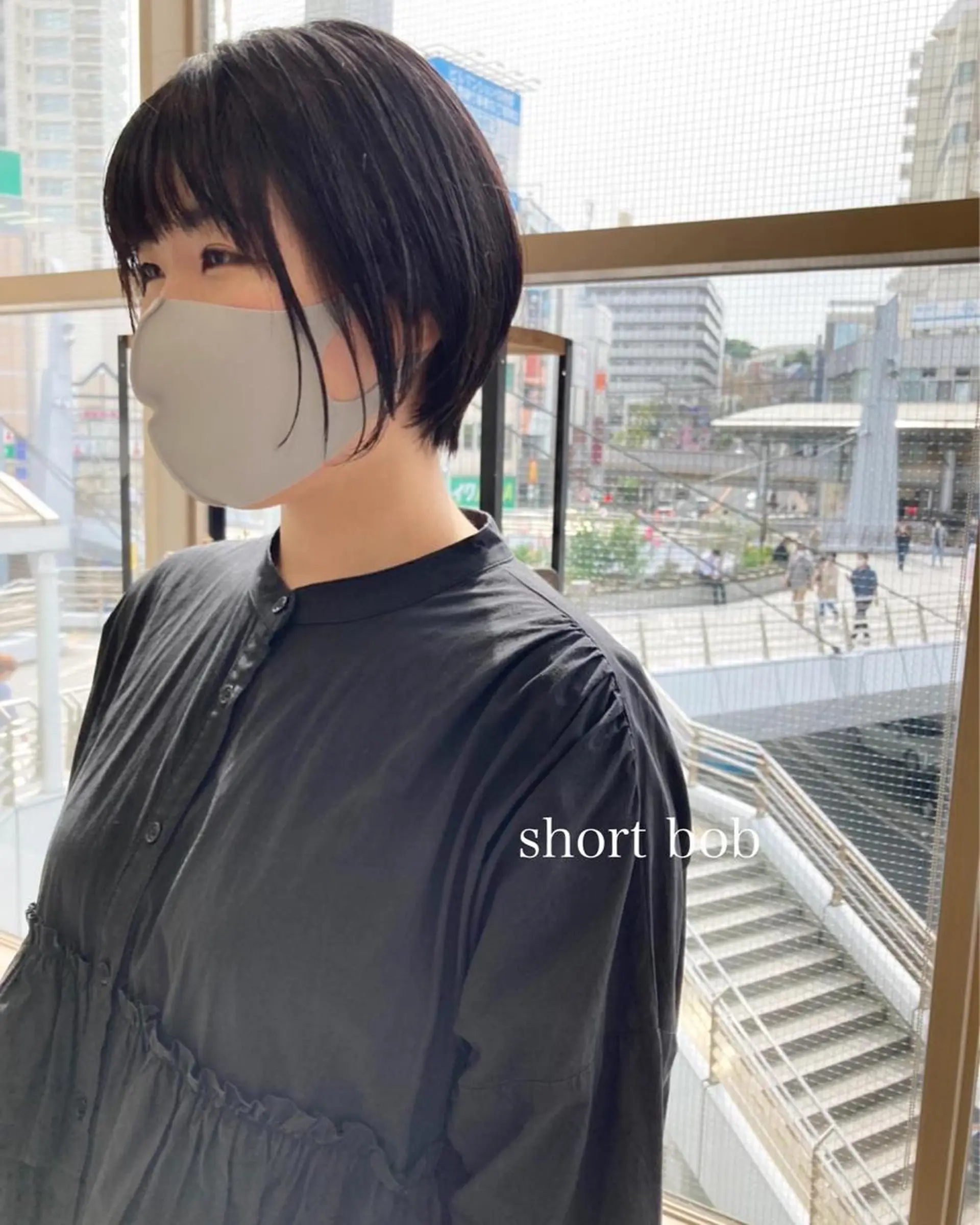 ショート 切りっぱなしボブ ショートボブ ハンサムショート 丸みショート ボブ カット トリートメント 初めてのショート お任せください✂️のヘアスタイル