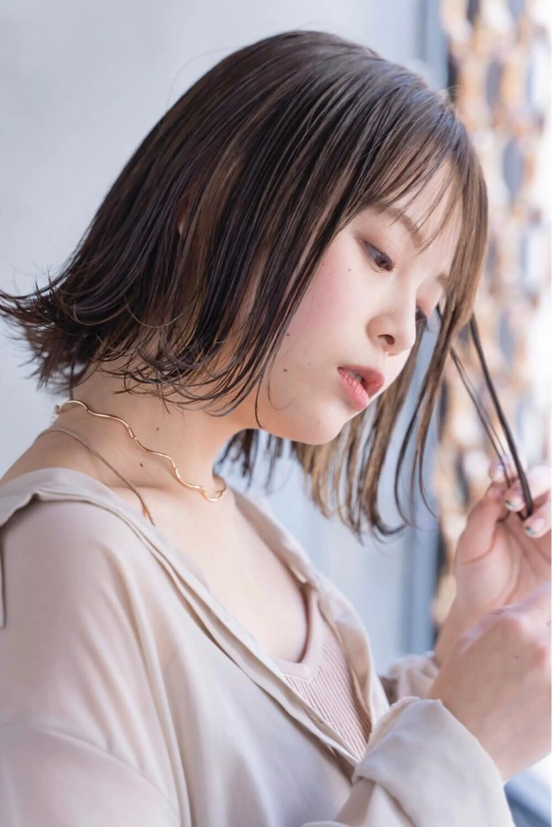 ショート カラー カット ヘアカラー トリートメント ☕️ベージュカラー 内藤光哉☕️のヘアスタイル