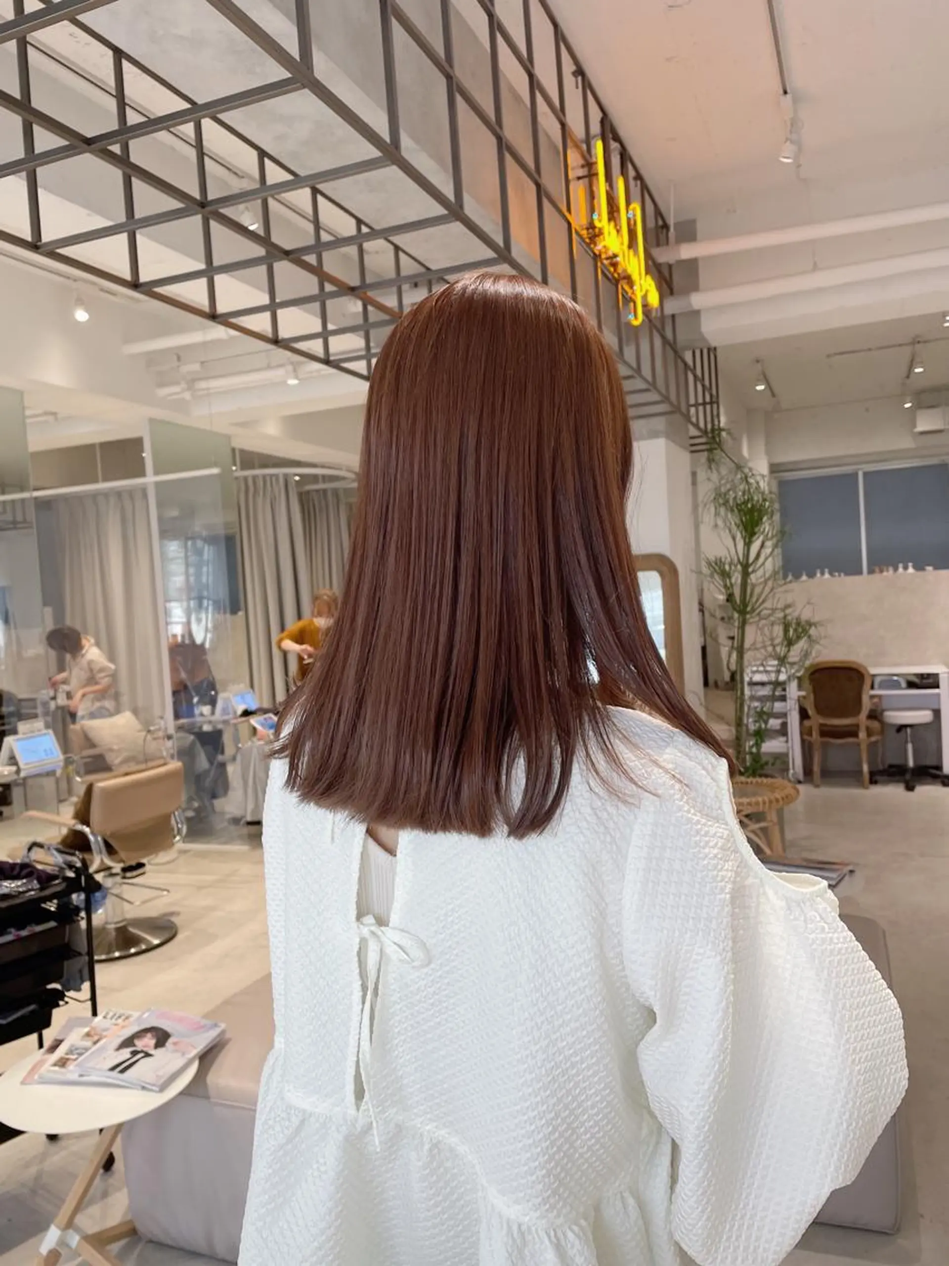 ミディアム カラー カット 縮毛矯正 トリートメント ralme/sol 髙橋一哉のヘアスタイル