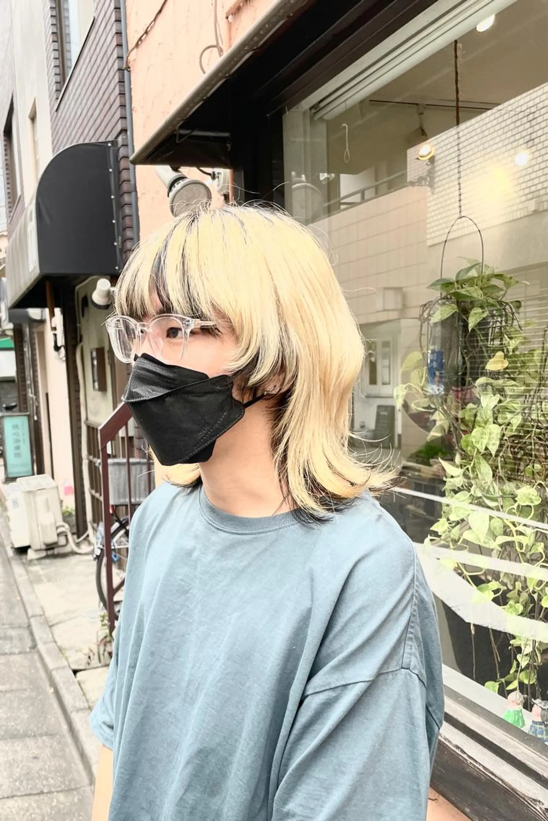 ミディアム カラー メンズ メンズウルフカット ウルフカット 韓国ヘア/ 古川のヘアスタイル