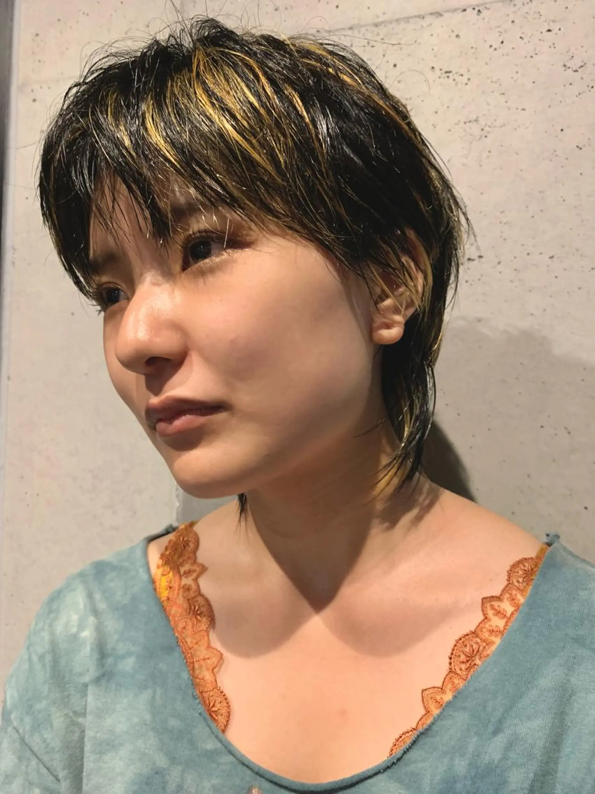 ショート カラー カット ヘアカラー 似合わせウルフ/ レイヤー/山本祐輔のヘアスタイル