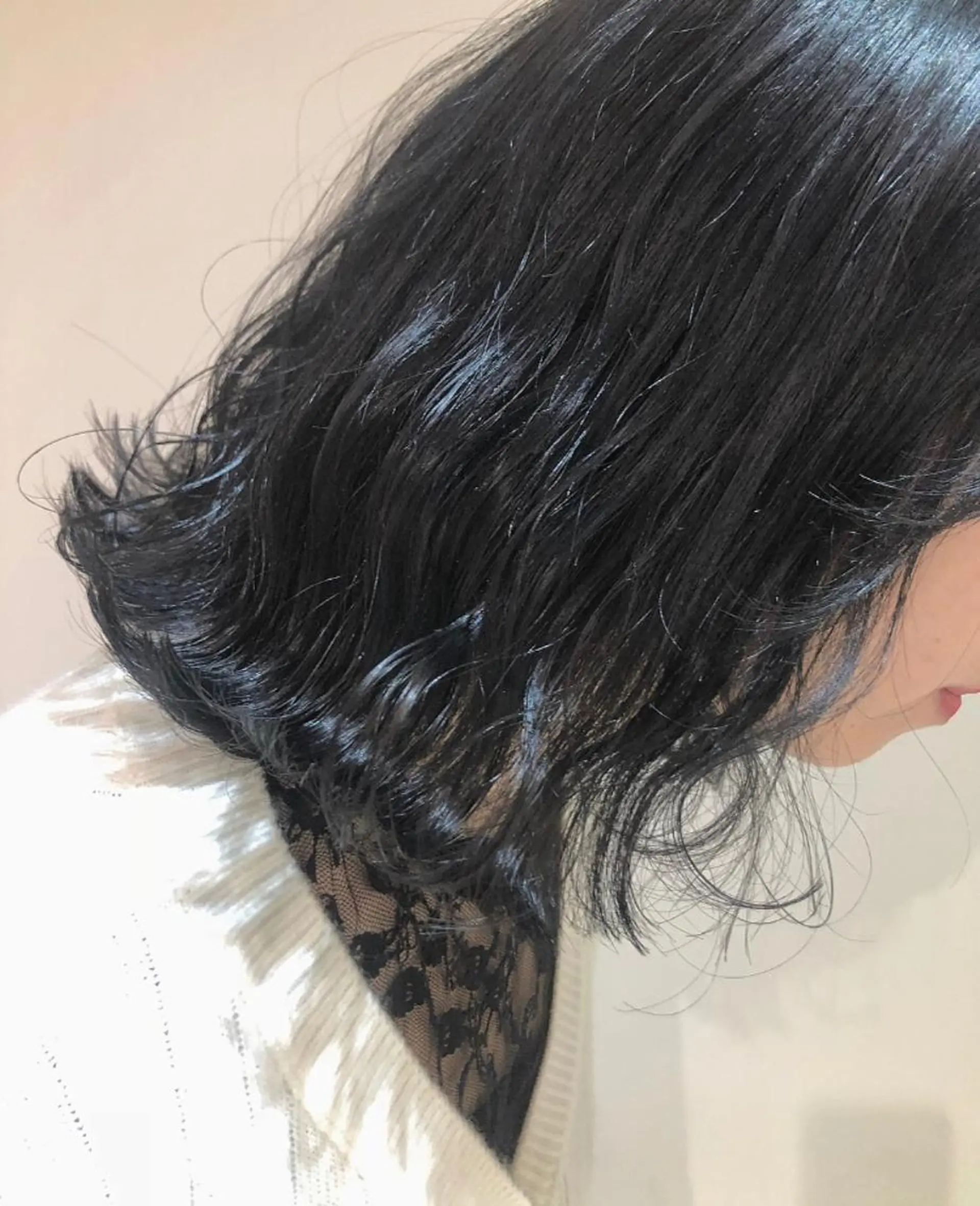ミディアム カラー ヘアアレンジ ネイビーカラー カット ヘアカラー トリートメント scene.池袋所属・scene. haraのヘアスタイル