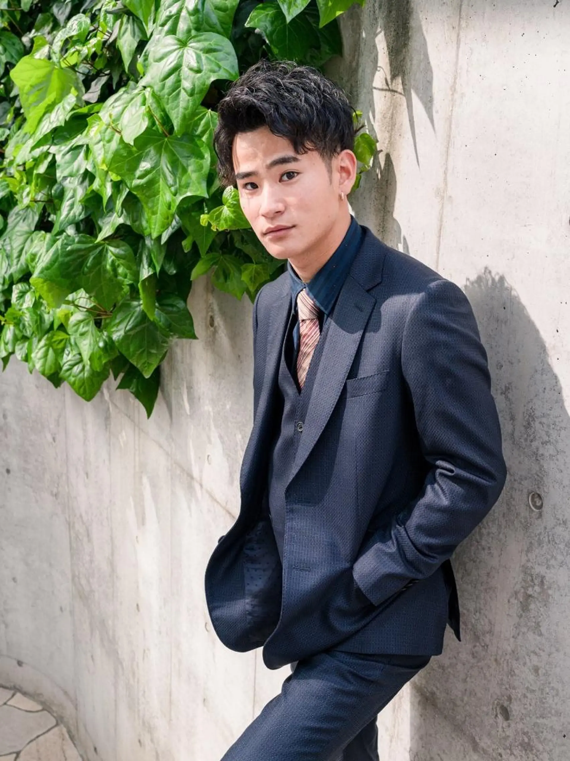 ショート パーマ メンズ 大泉 和也のヘアスタイル