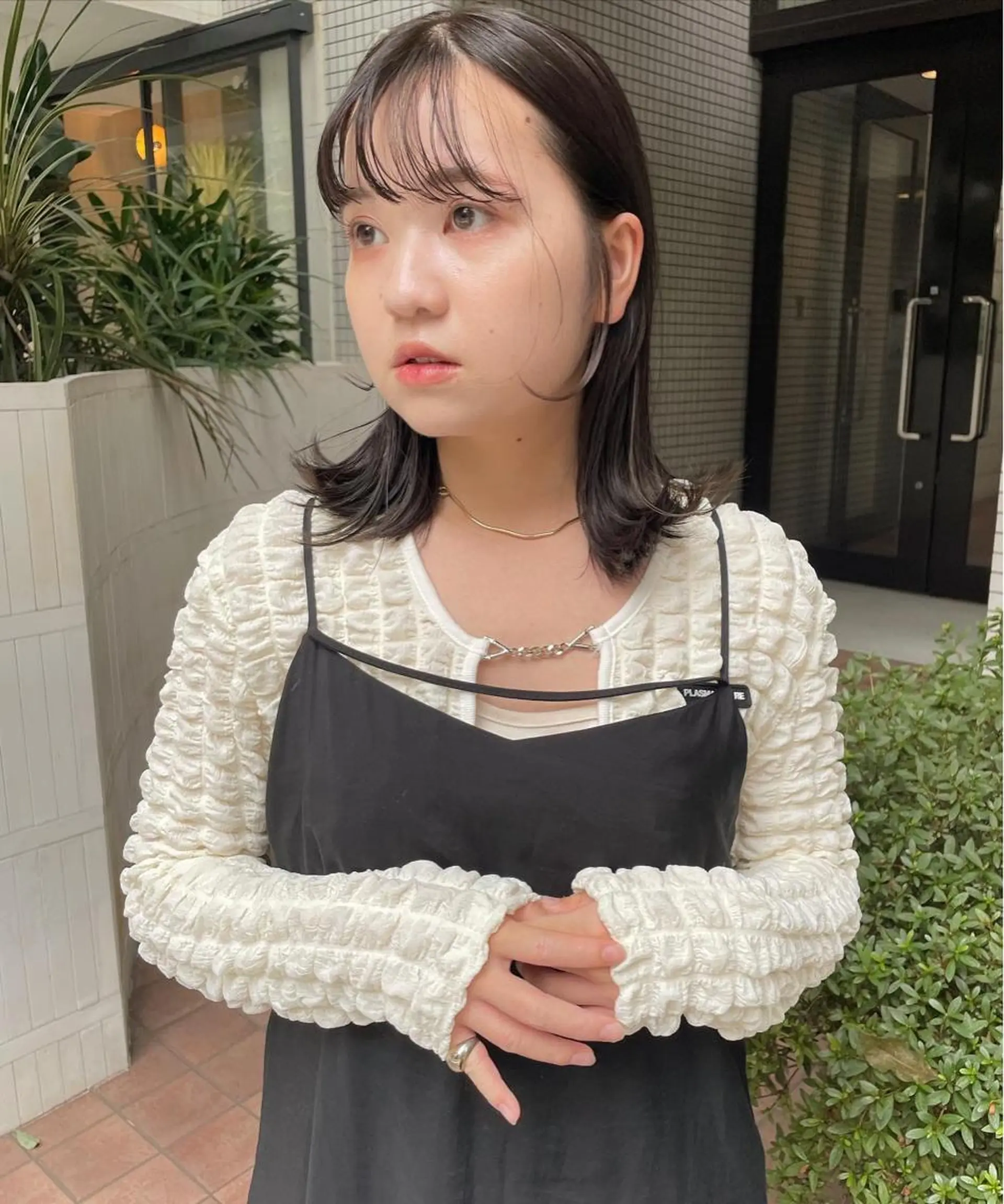 ミディアム カラー パーマ ヘアアレンジ ヘアカラー トリートメント 前田 陽南子のヘアスタイル