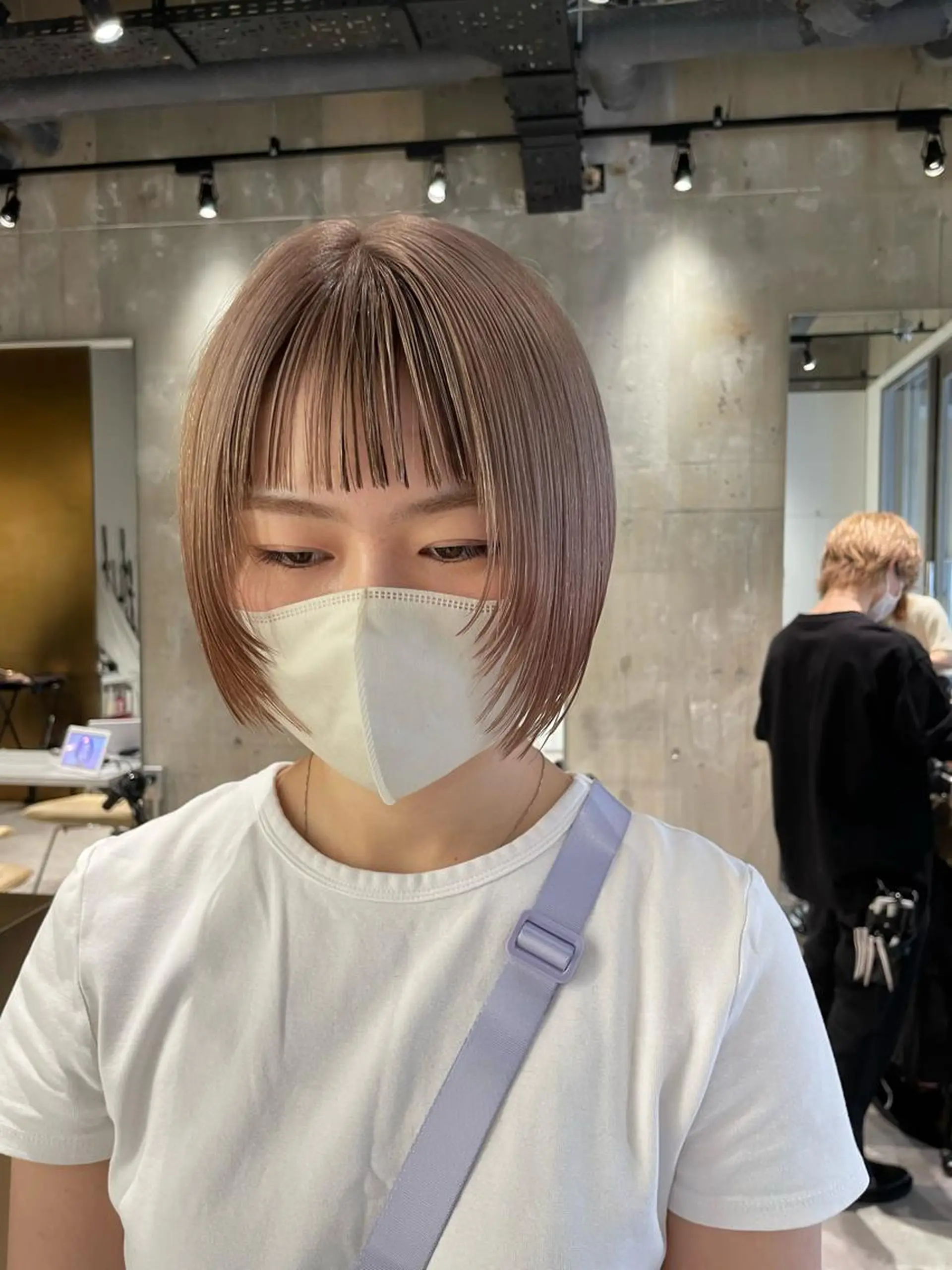 ミディアム カラー パーマ ☀️海外レイヤー 🇺🇸/ヒナコのヘアスタイル