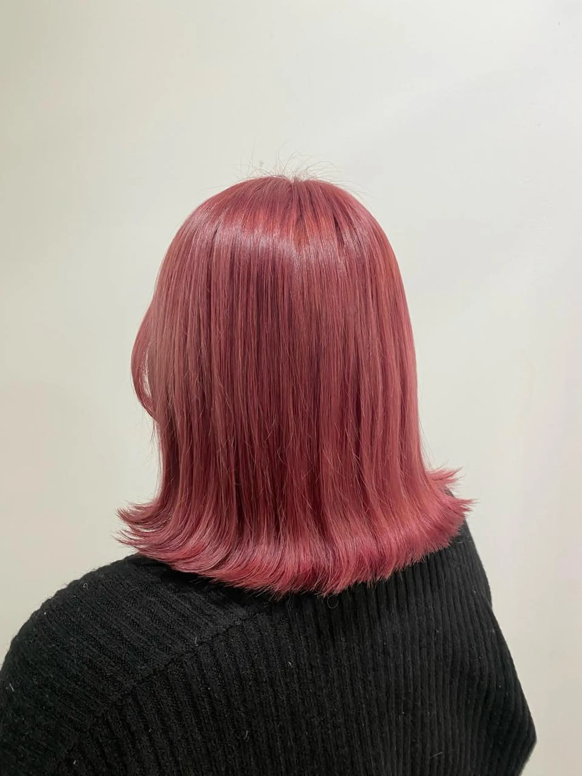 ミディアム カラー たなか もえなのヘアスタイル