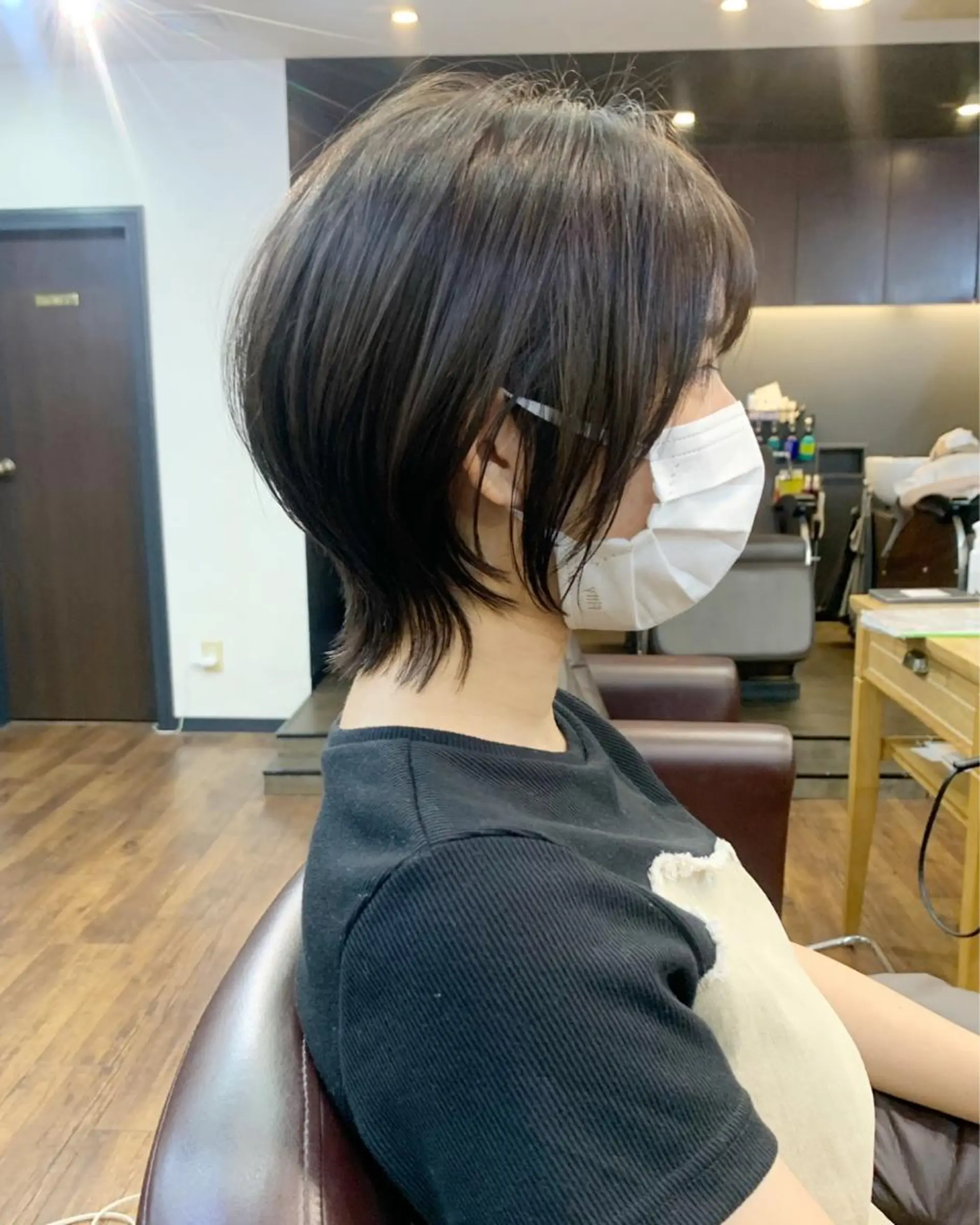 ショート カラー 縮毛矯正/ショート/ レイヤー/畑中正敏のヘアスタイル