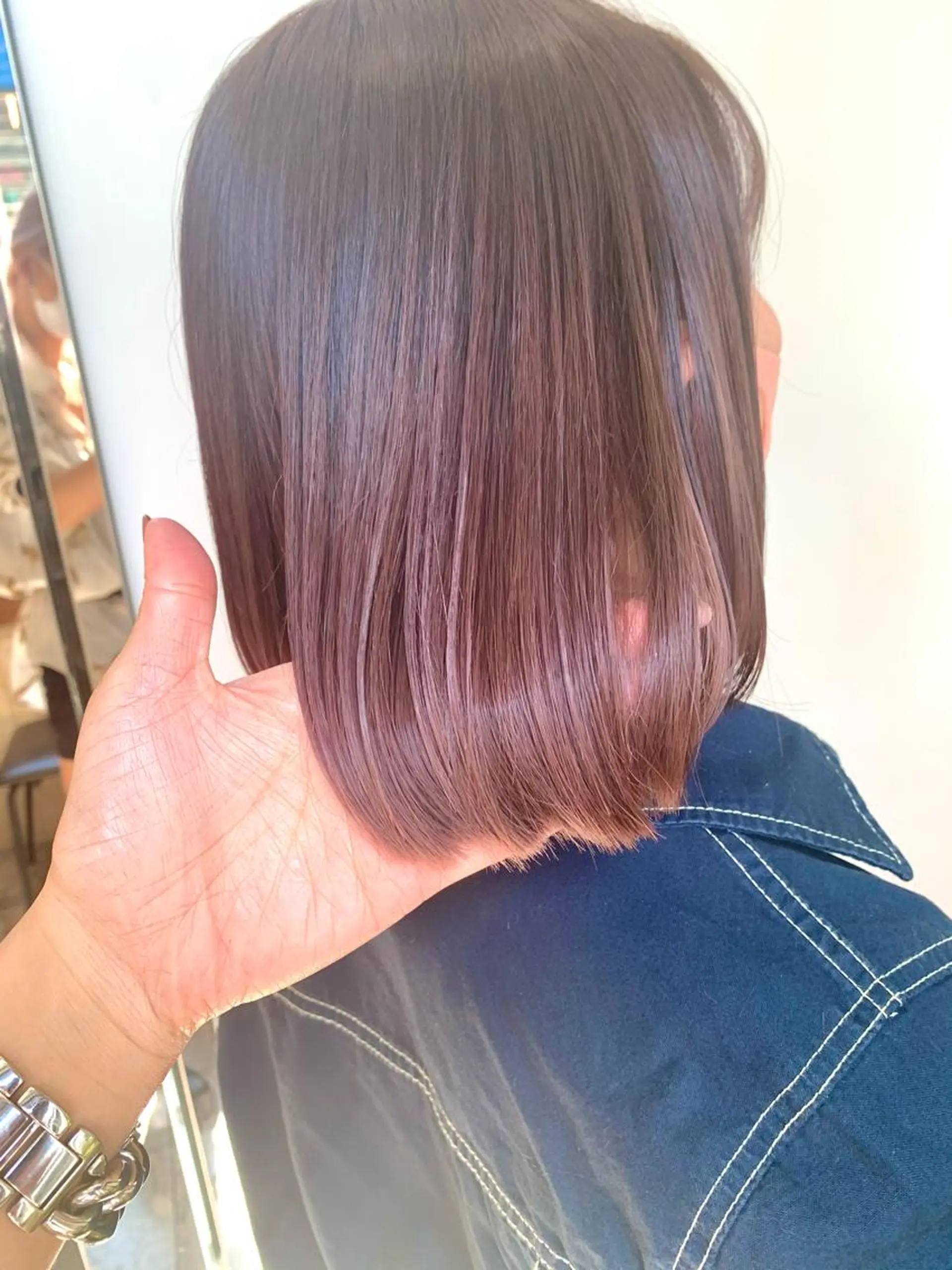 ショート カラー ヘアアレンジ アディクシーカラー ベージュカラー グレージュ ハイライトカラー イルミナカラー レイヤーカット/艶髪 🎀笠原 優花🎀のヘアスタイル